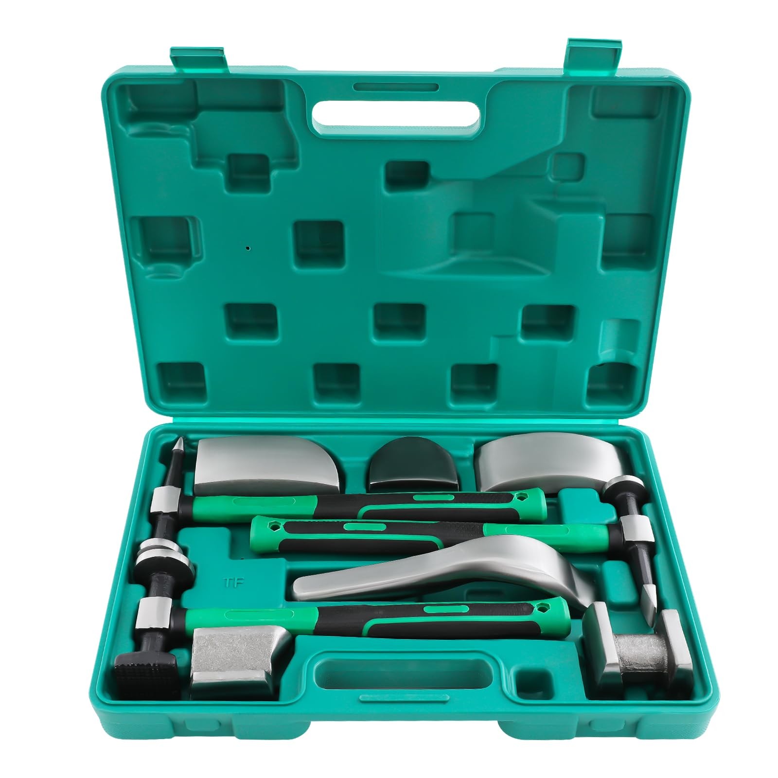 9pcs Set Hand Car Auto Body Work Hammer Fender Tool Dent Crowbar Repair Kit NEW