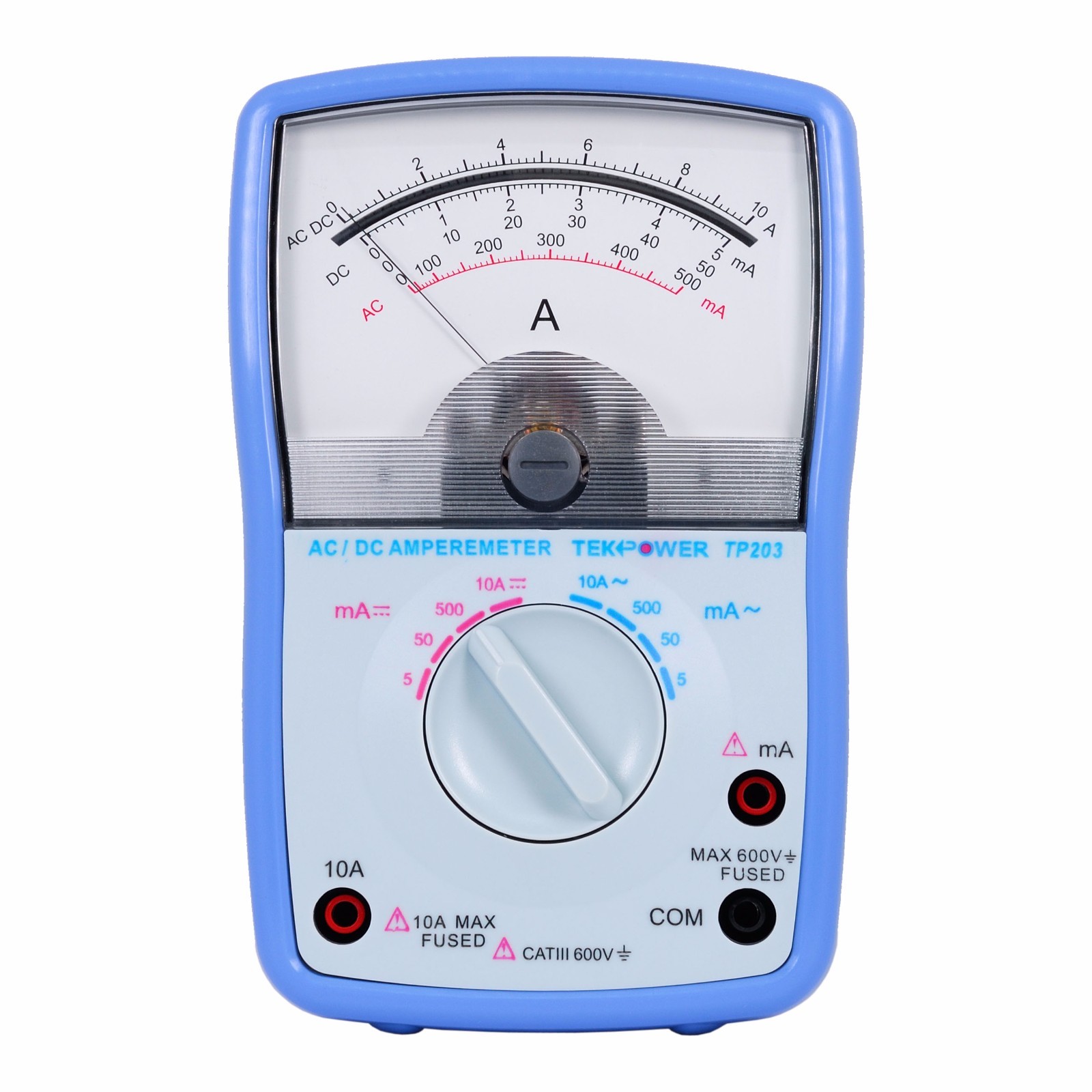 TekPower TP203 Analogue Amp meter 10A AC DC Current Meter Tester