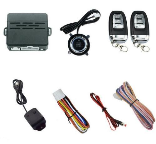 8x Car SUV Vibration Alarm System Ignition Engine Start Push Button Remote Kit