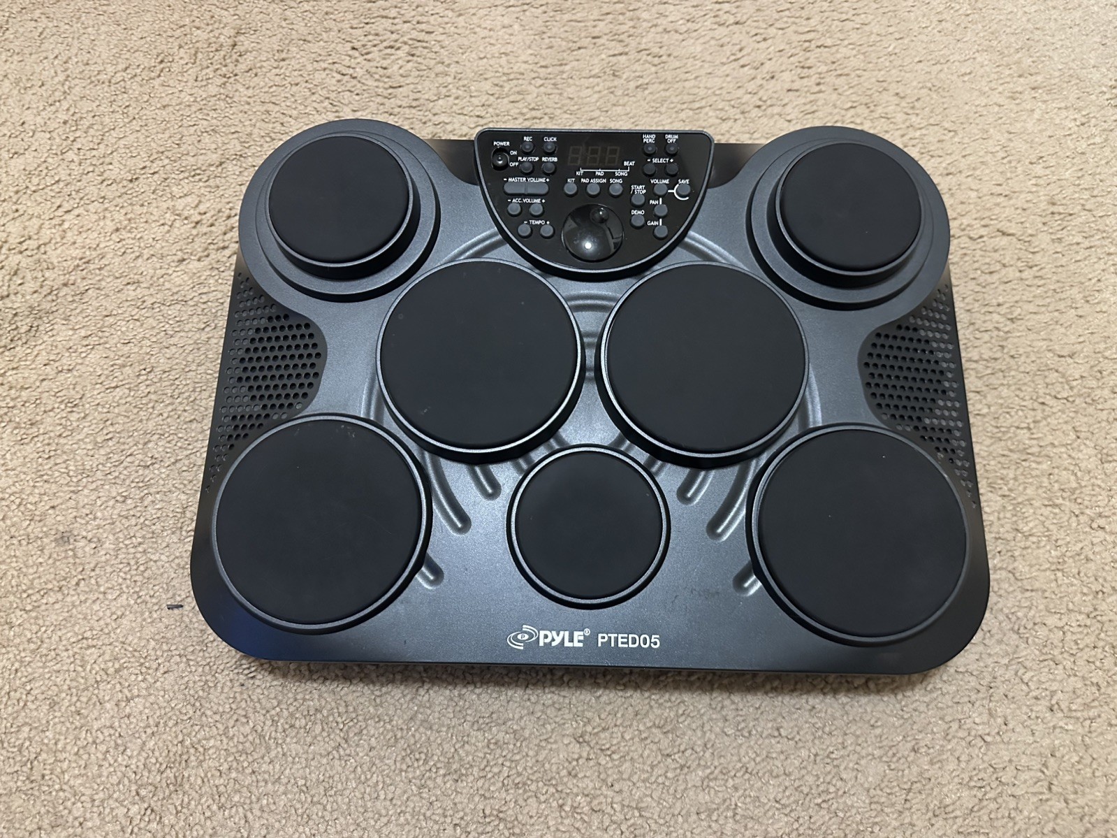 Pyle Pro PTED05 Electronic Tabletop Drum Kit Pad Tested & Working