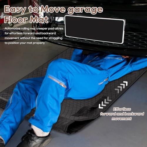 60''x28'' Portable Rolling Creeper Mat, All Terrain Zero Ground Clearance 1