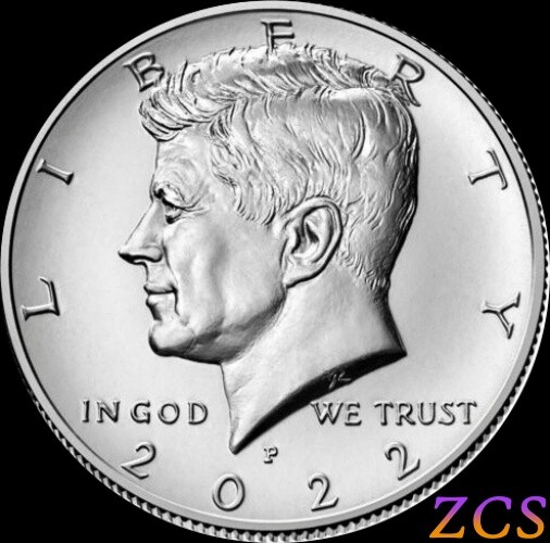 2022 P President Kennedy Half Dollar Fifty Cents Coin U.S. Mint Coins Money