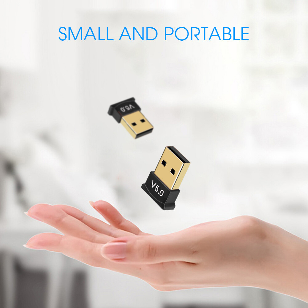 Mini USB Bluetooth 5.0 Wireless Dongle Adapter Audio Stereo Receiver PC Computer