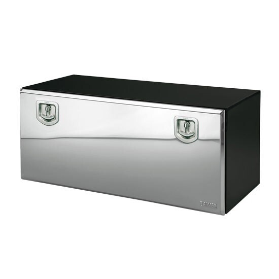 Bawer 18 X 18 X 36 Inch Black Steel Tool Box W/ SS Single Door