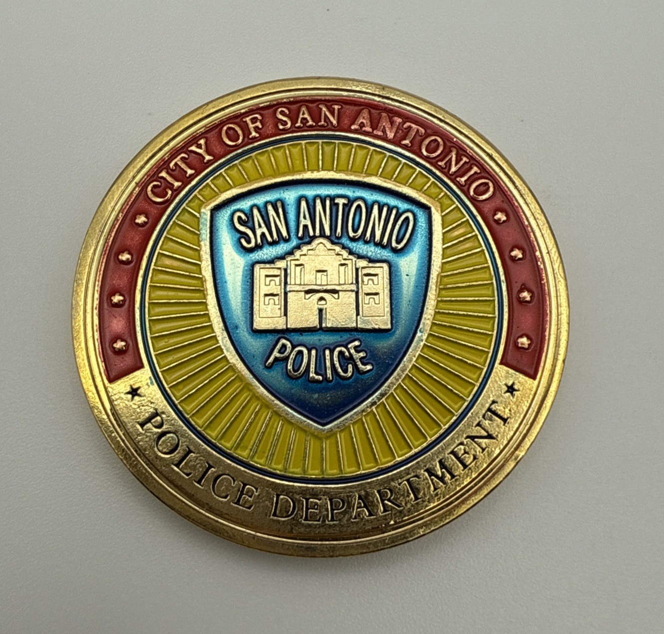 San Antonio Texas Police Department Saint Michael Challenge Coin FF8