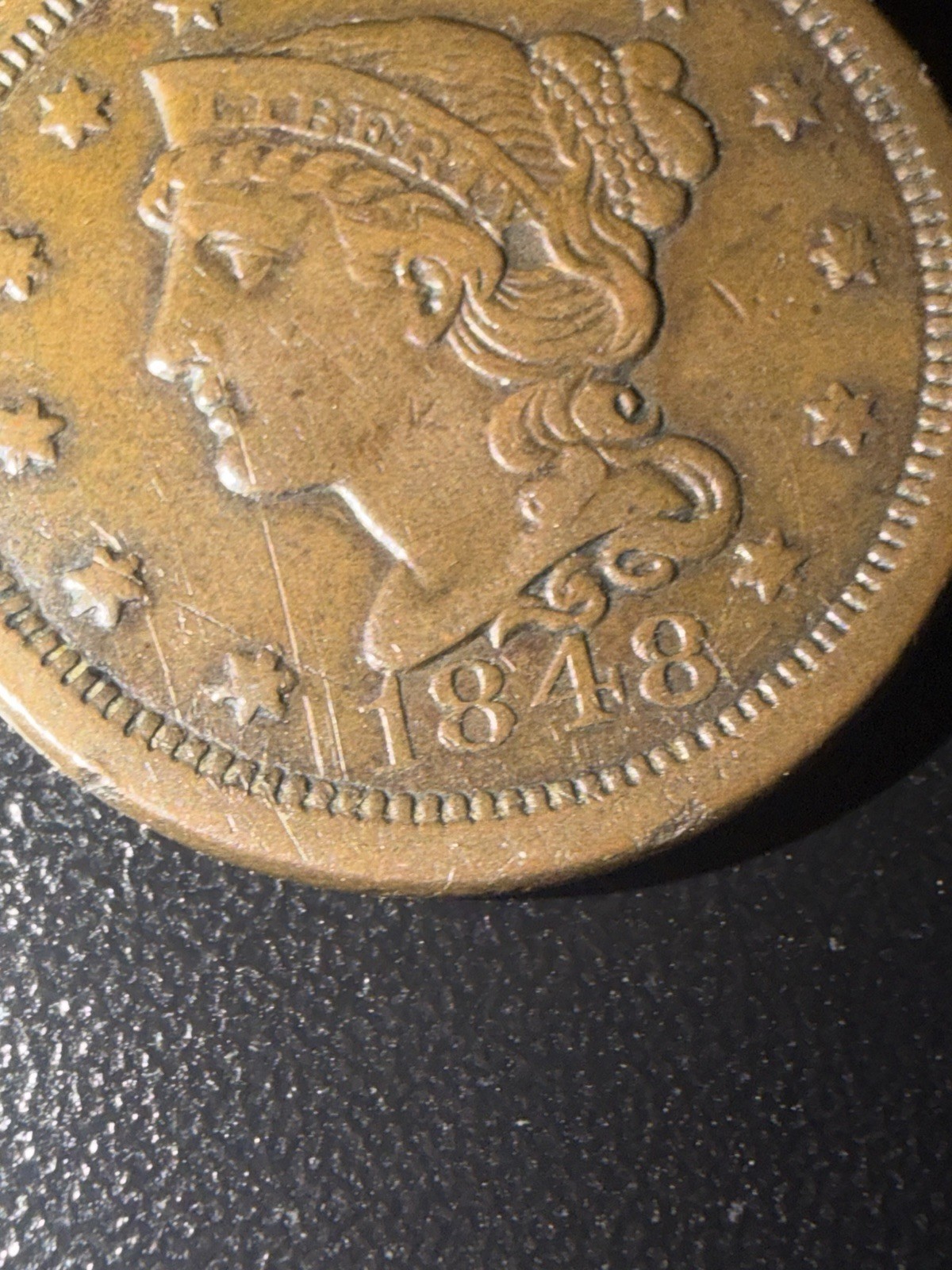 1848 Large Cent VF/XF