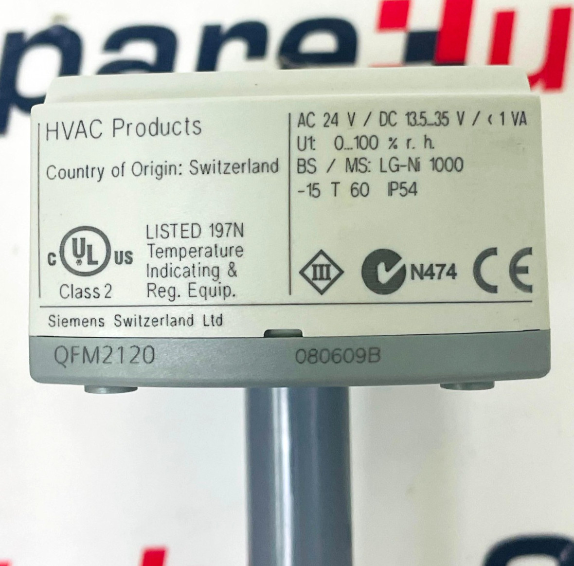 SIEMENS QFM2120 Duct Temperature & Humidity Sensor