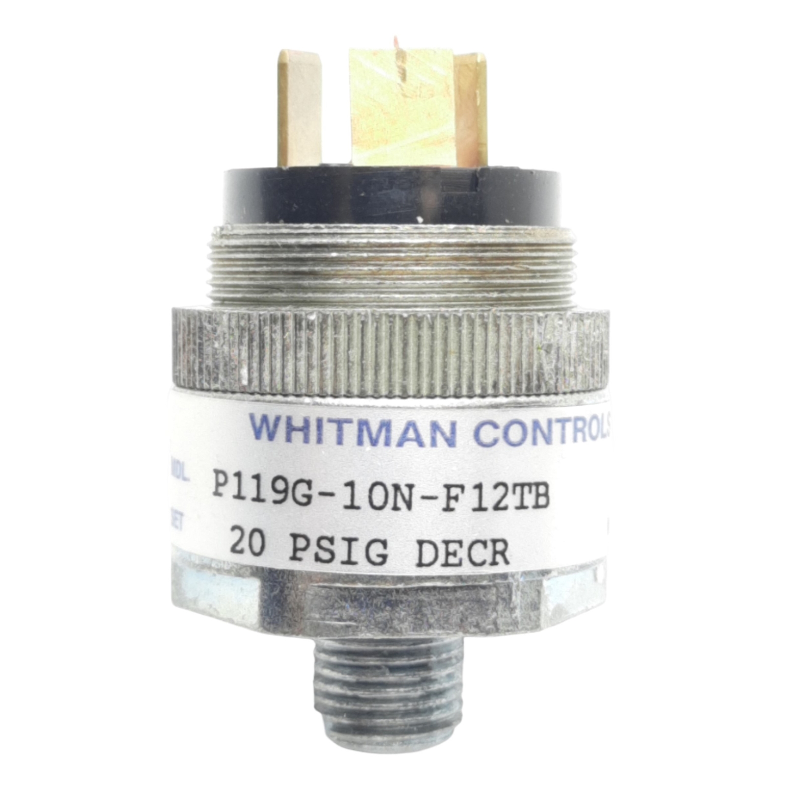 Whitman Controls P119G-10N-F12TB Pressure Switch 20 PSIG Set 115VAC, 100PSIG Max