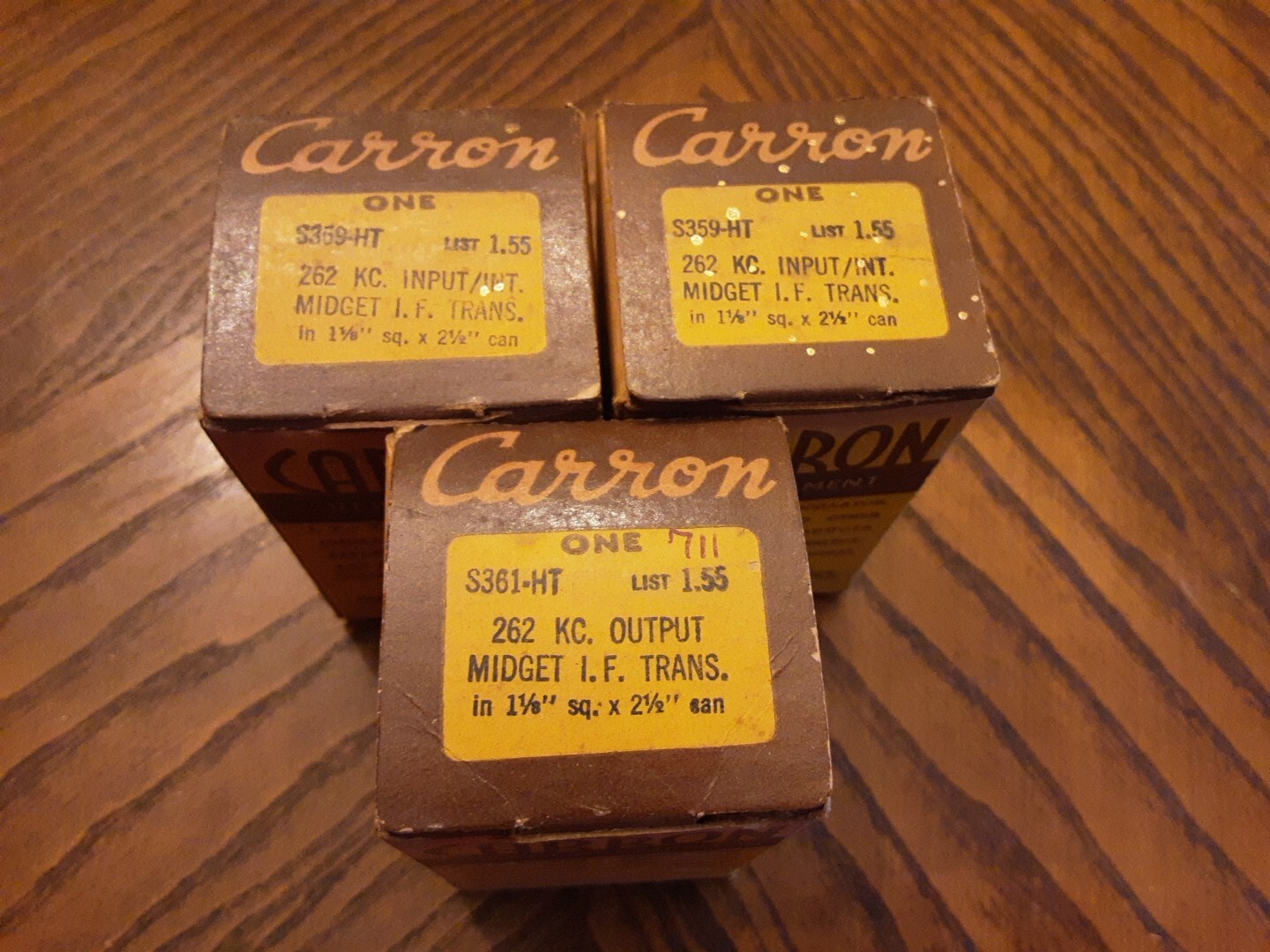 Vintage Carron If Transformer S359 S361 262KC