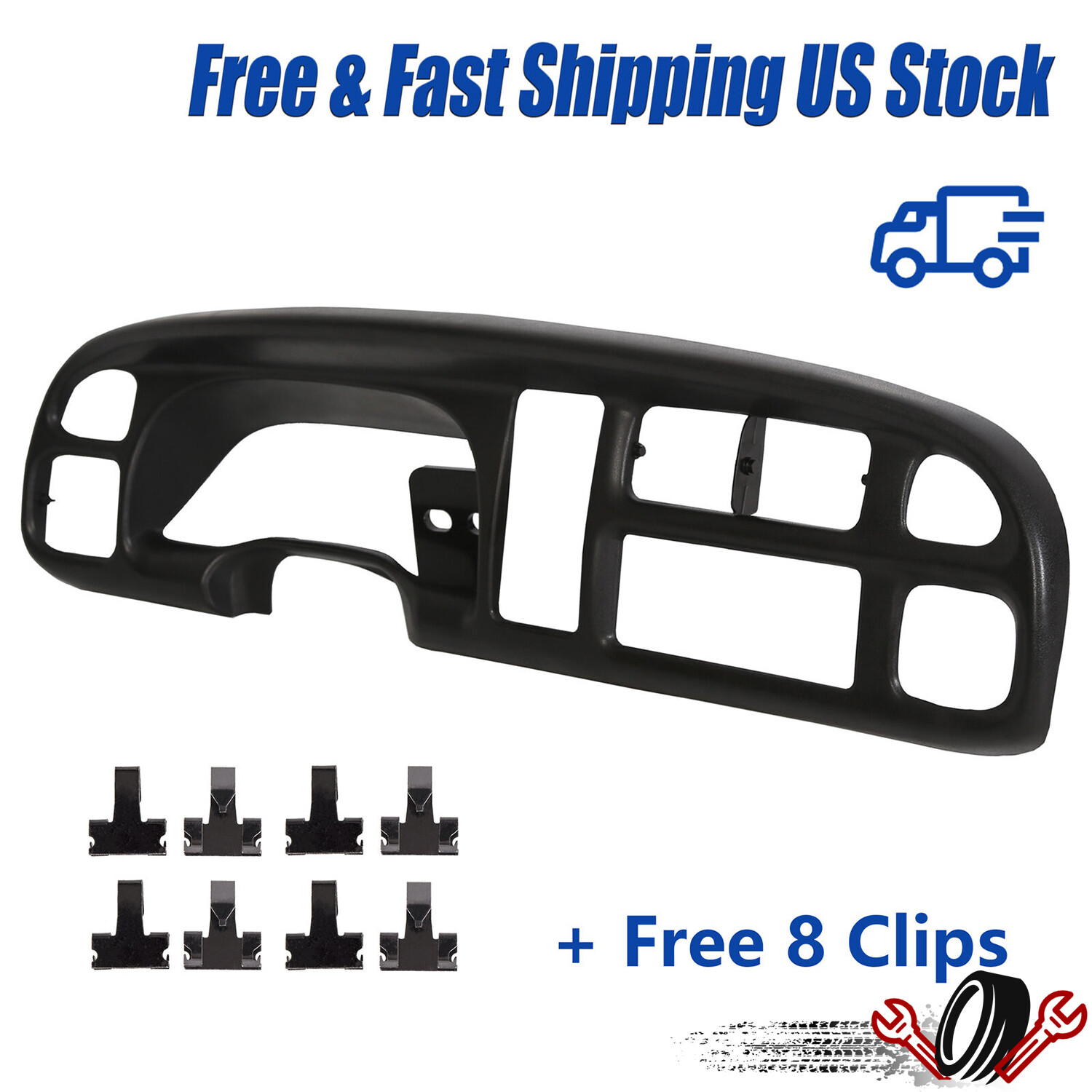 Dash Board Bezel Instrument Fit For Dodge Ram 1500 2500 3500 1998-2002