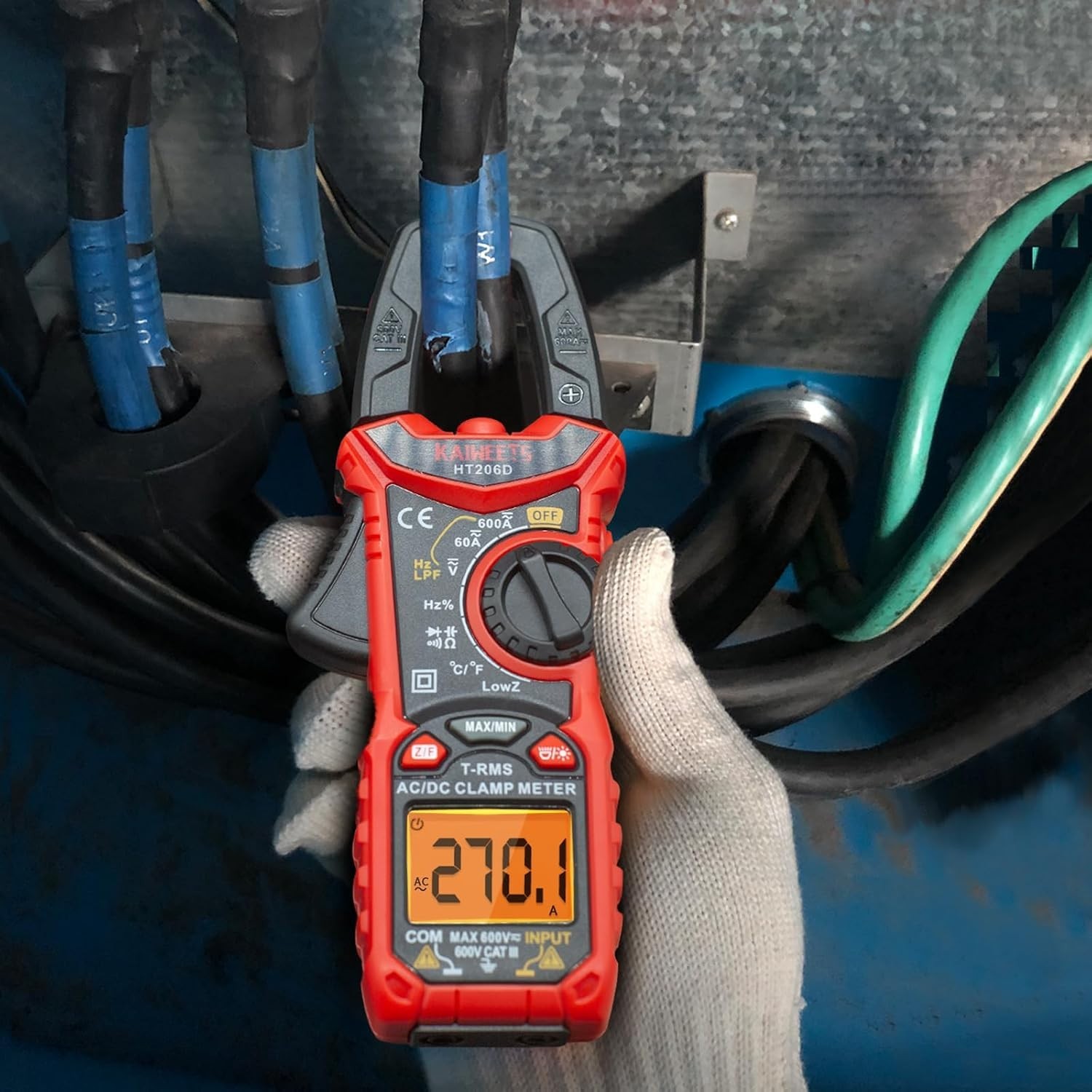 Advanced Multi-Function Digital Clamp Meter with Non-Contact Voltage Detection