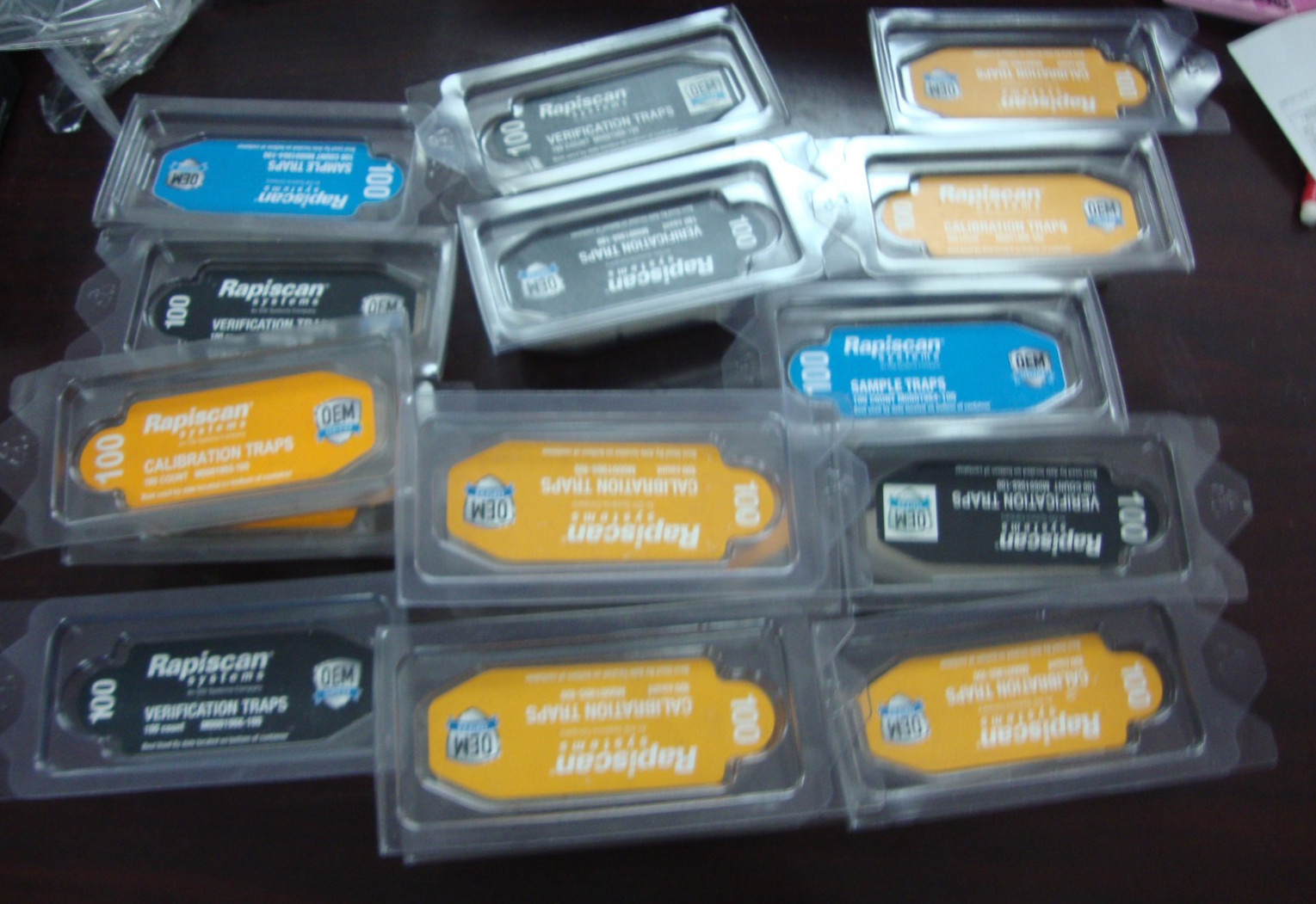 Lot of 14 Rapiscan Traps Calibration Sample Verification EXPIRED Training-DC