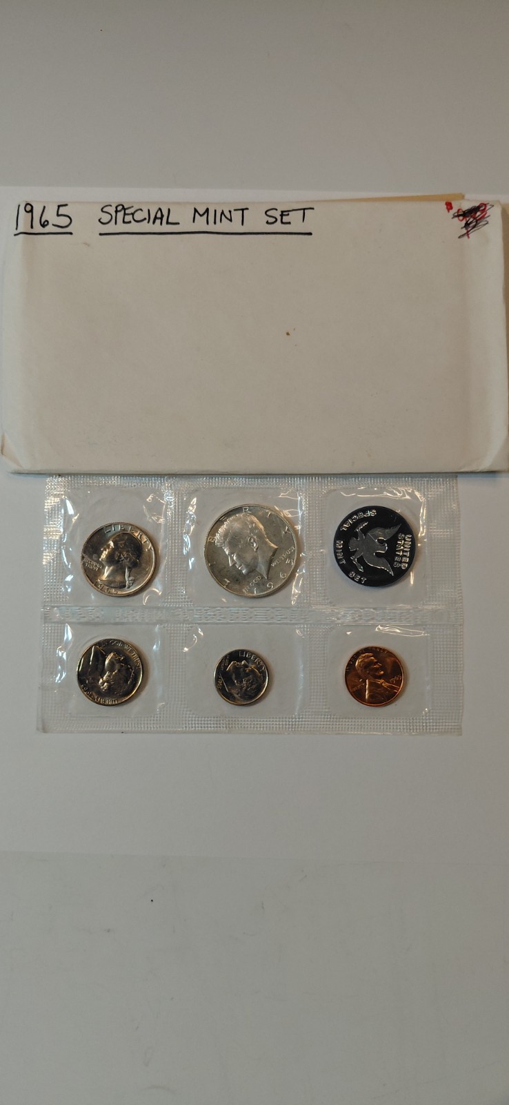 1965 SMS Set 40% Silver Kennedy US Special Mint 5 Coins