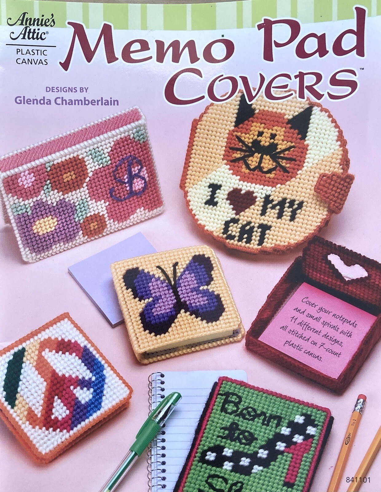 Annie’s Attic Memo Pad Covers Plastic Canvas by Glenda Chamberlain 2011