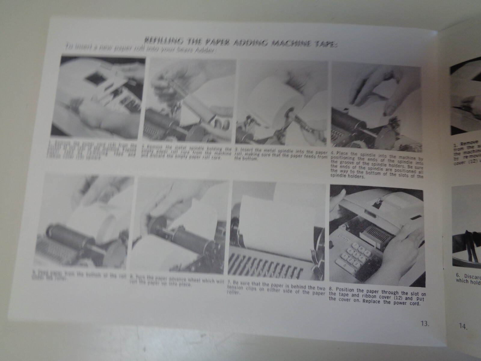 Vintage Original Sears Adding Machine Instruction Manual Booklet