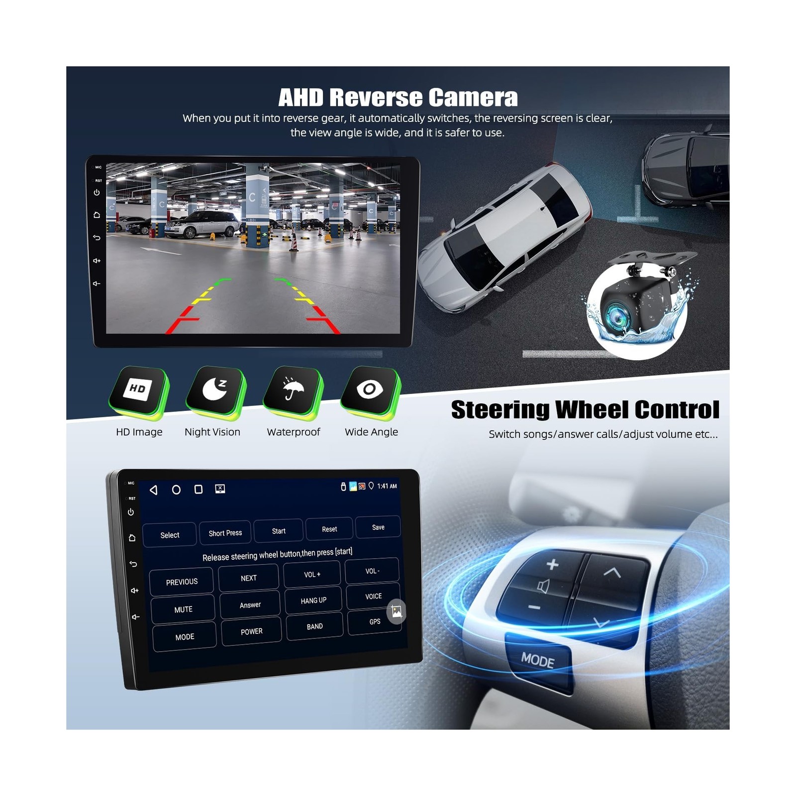 [4G+64G] Car Radio for Jeep Grand Cherokee 1998-2005 with Wireless CarPlay An...