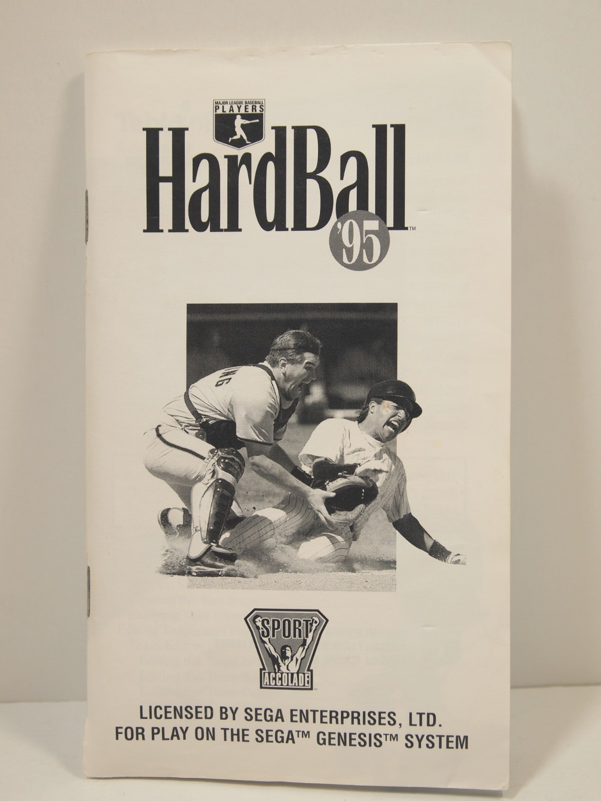 Hardball 95 (SEGA Genesis) Authentic MANUAL ONLY