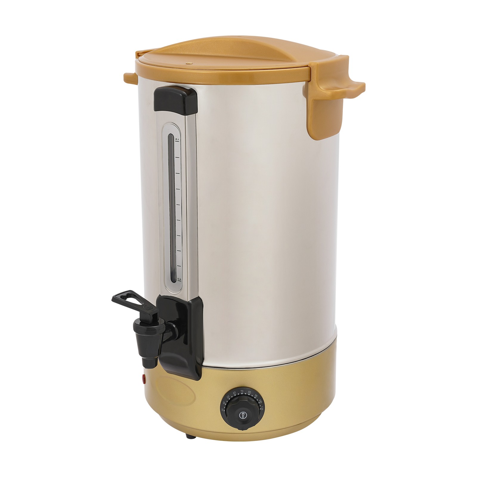 Modern Gold 7.4 Gallon Coffee Dispenser with Temperature Control
