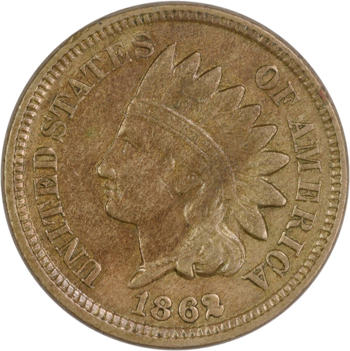 1862 Indian Cent AU Uncertified #1008