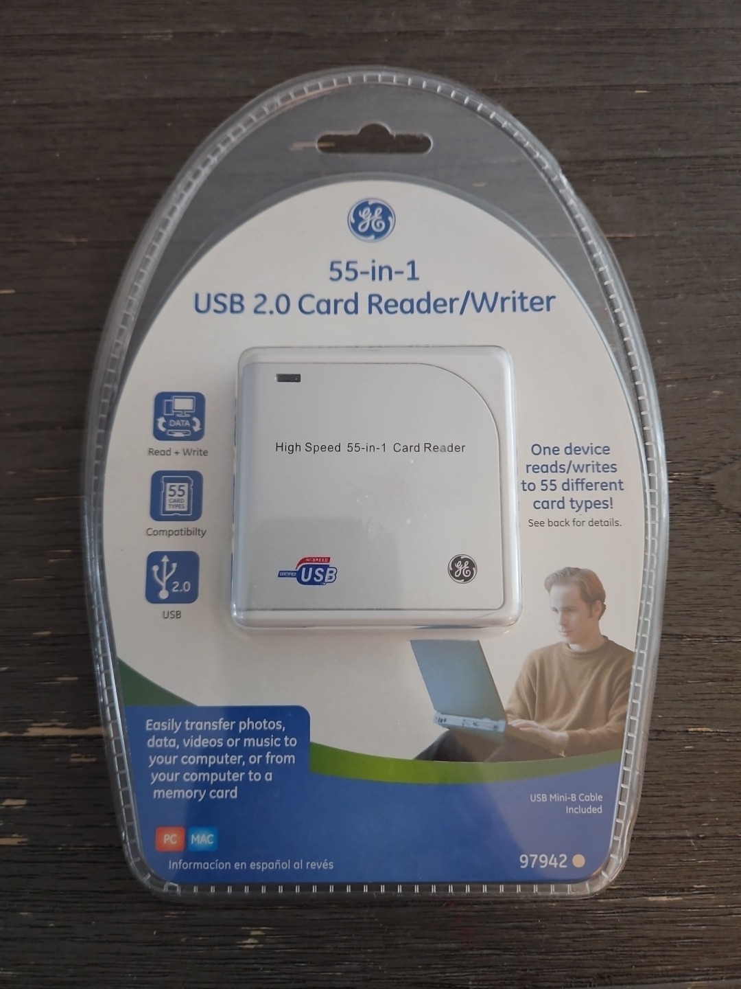 GE 97942 Hi Speed USB 2 Card Reader Writer 55 in One FACTORY SEALED Free Shippin