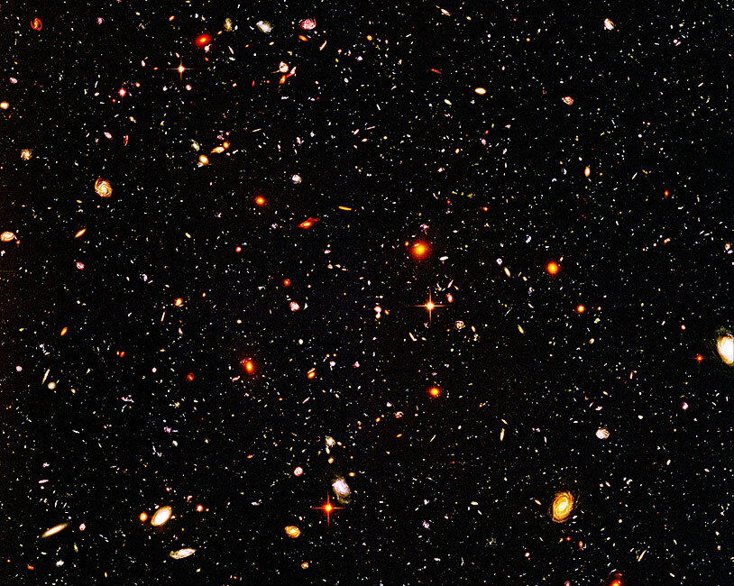 HUBBLE ULTRA DEEP FIELD HUBBLE SPACE TELESCOPE 8x10 GLOSSY PHOTO PRINT