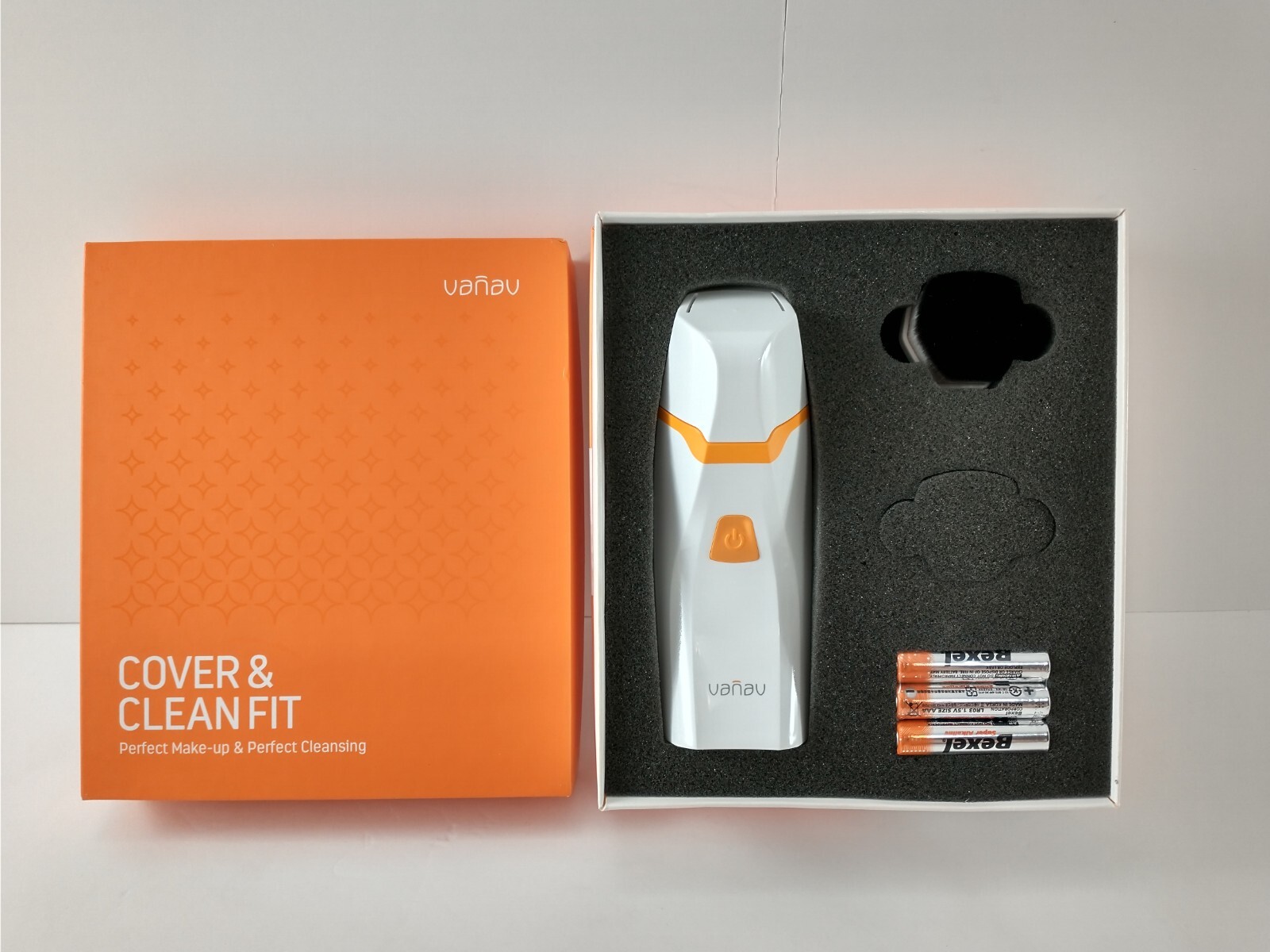 Vanav COVER & CLEAN FIT Vibrating Make-Up Brush Applicator Beauty Device CLEAN!