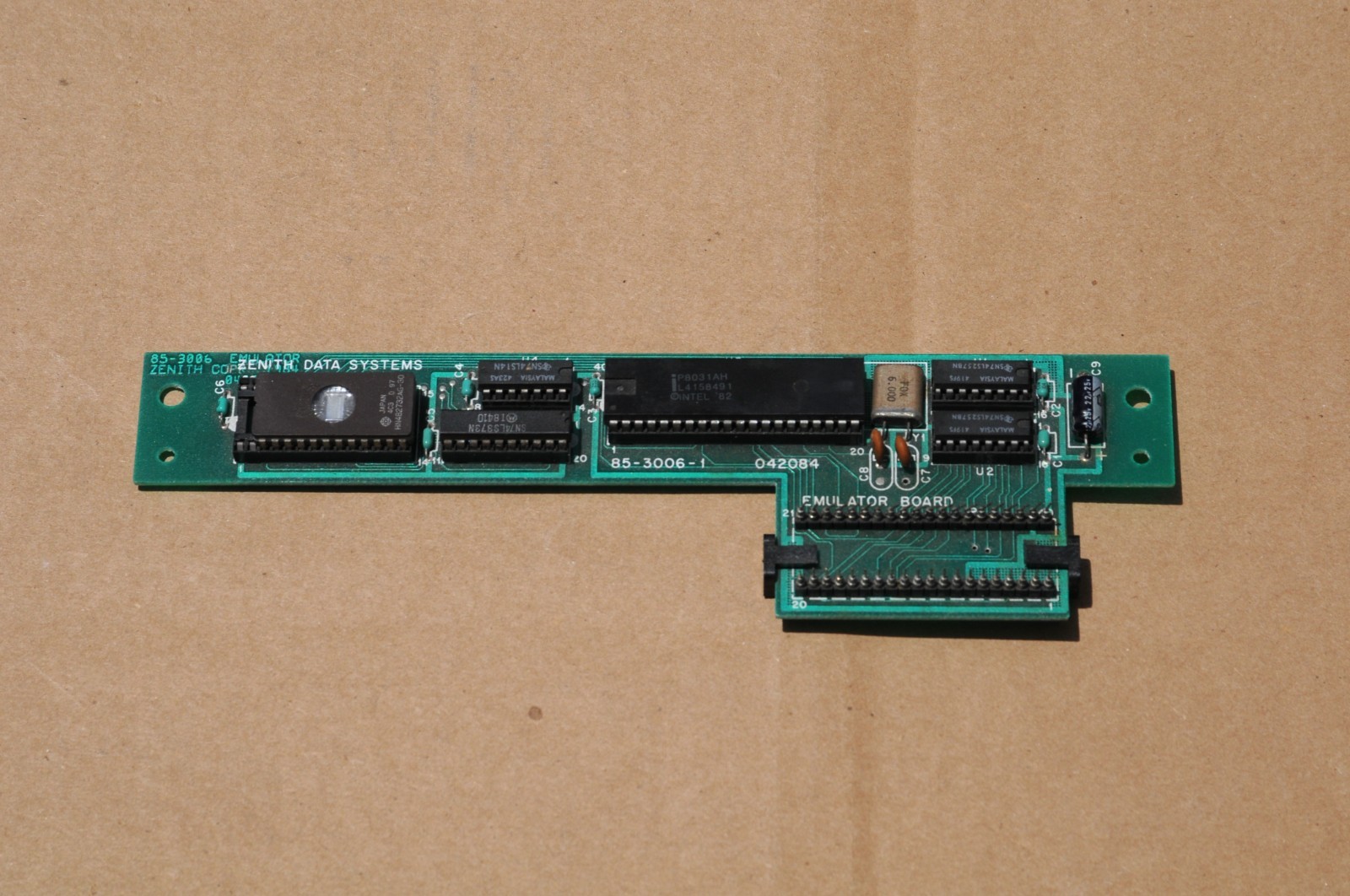RARE ZENITH DATA SYSTEMS EMULATOR BOARD, MODEL 85-3006-1, USED