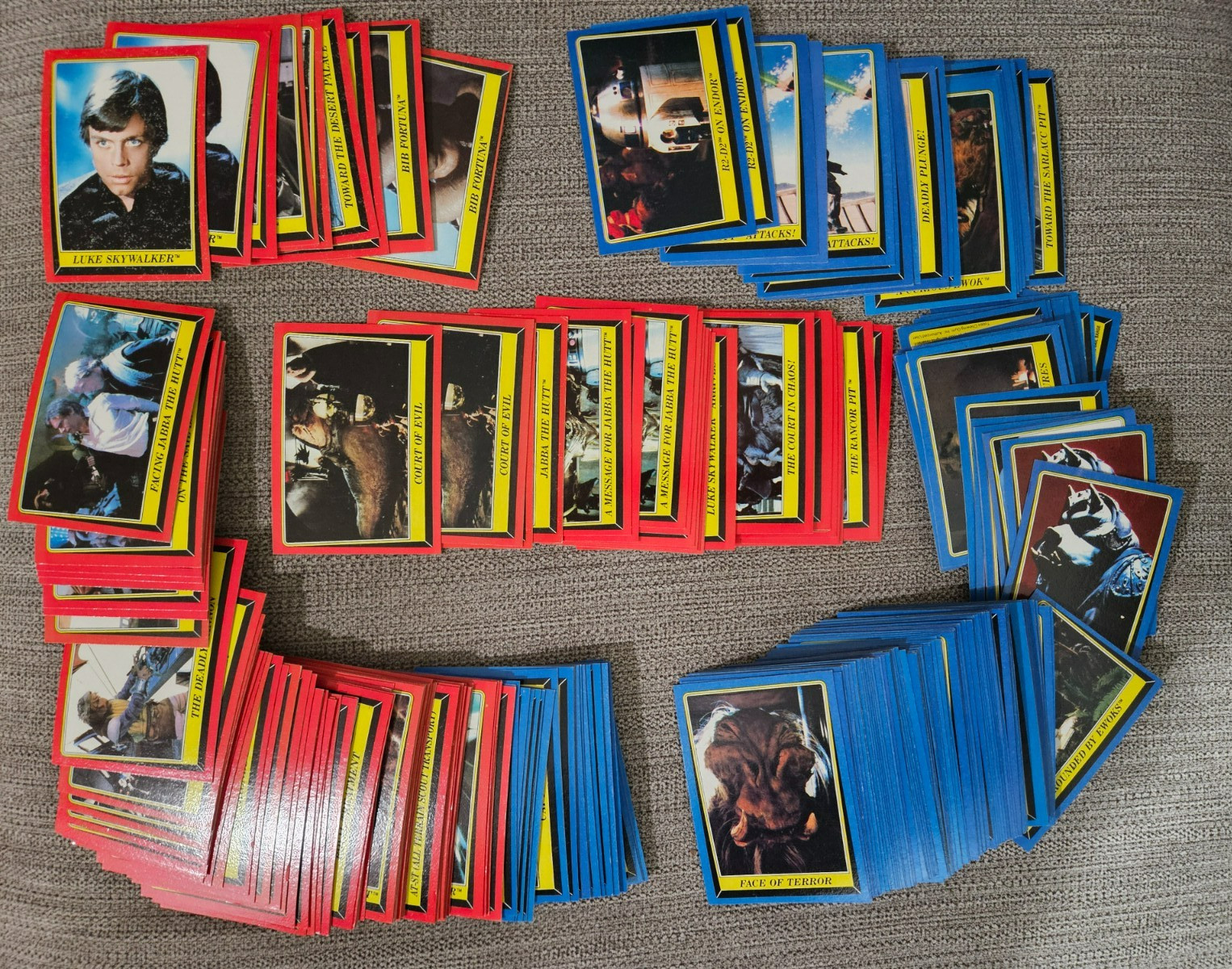 1983 Topps Star Wars Return of the Jedi Series 1/2 Red/Blue U-Pick VG to NM-