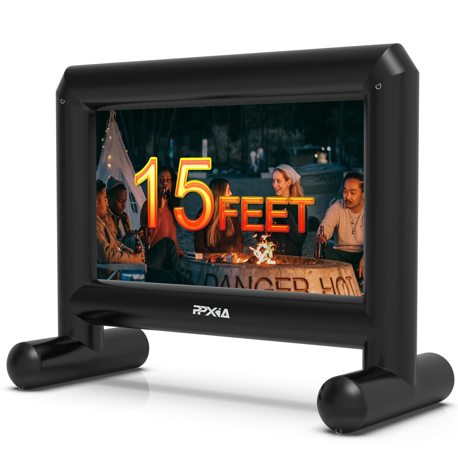 Inflatable Projector Screen for Outside 15ft Blow Up Movie Screen Outdoor wit...