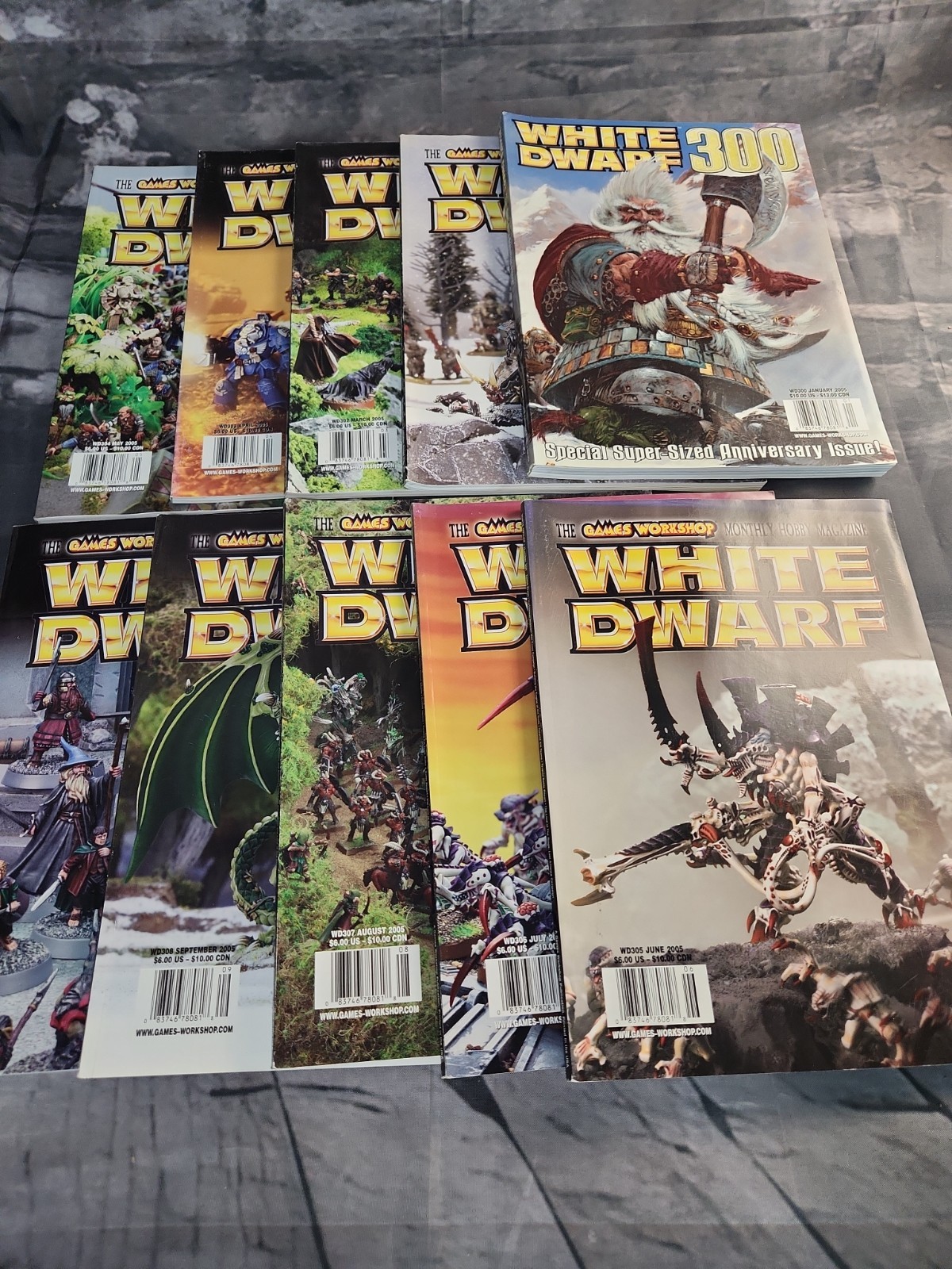 White Dwarf Magazine Lot Issues 300-309