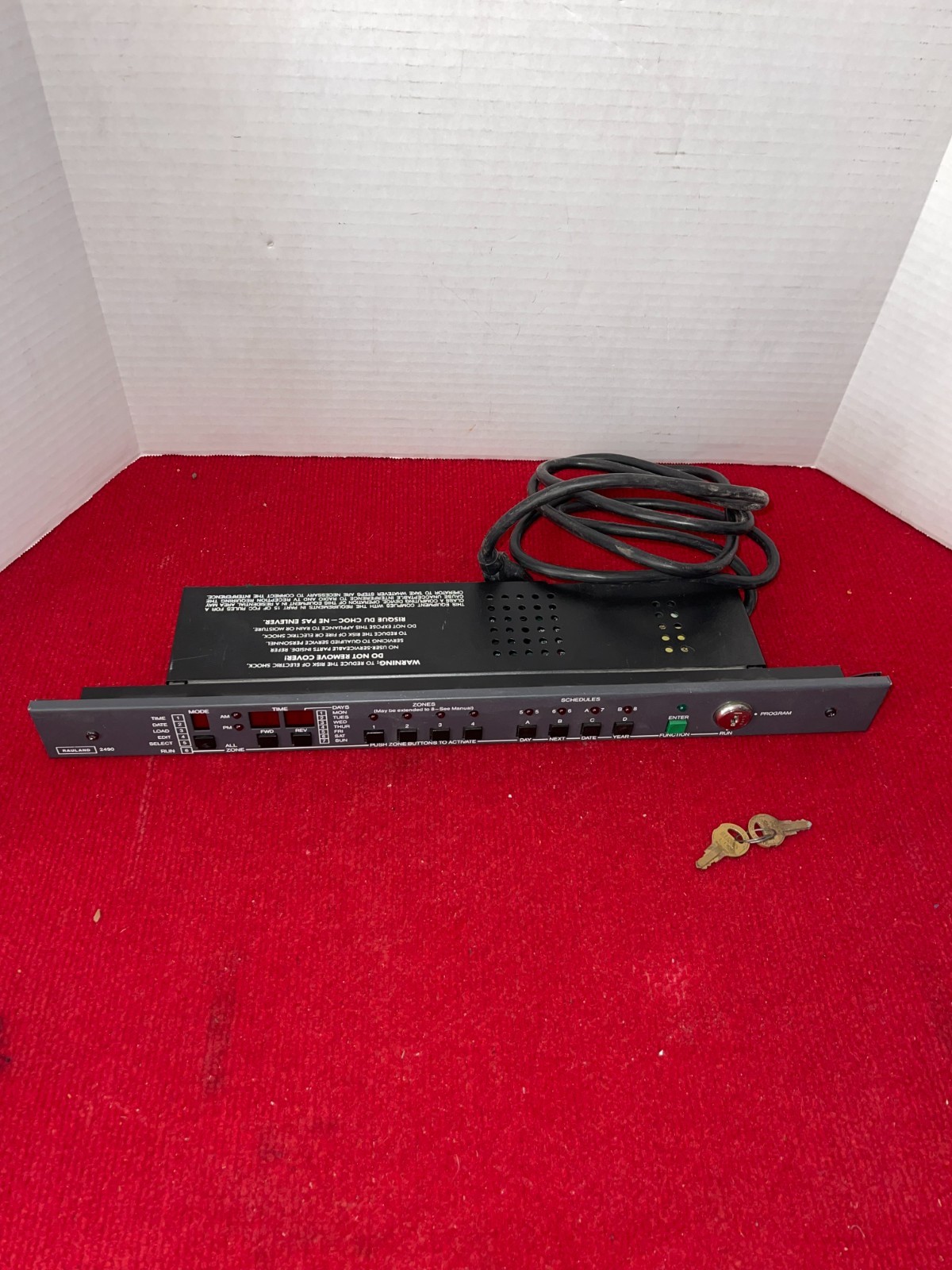 Rauland 2490 Master Clock-Event Programmer Scheduler