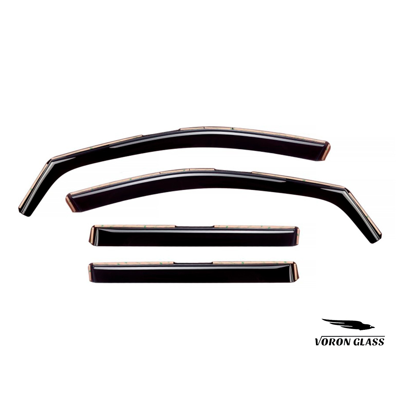 Sun Rain Visors Wind Rain Guards for 2019-2024 Toyota RAV4 SHATTERPROOF