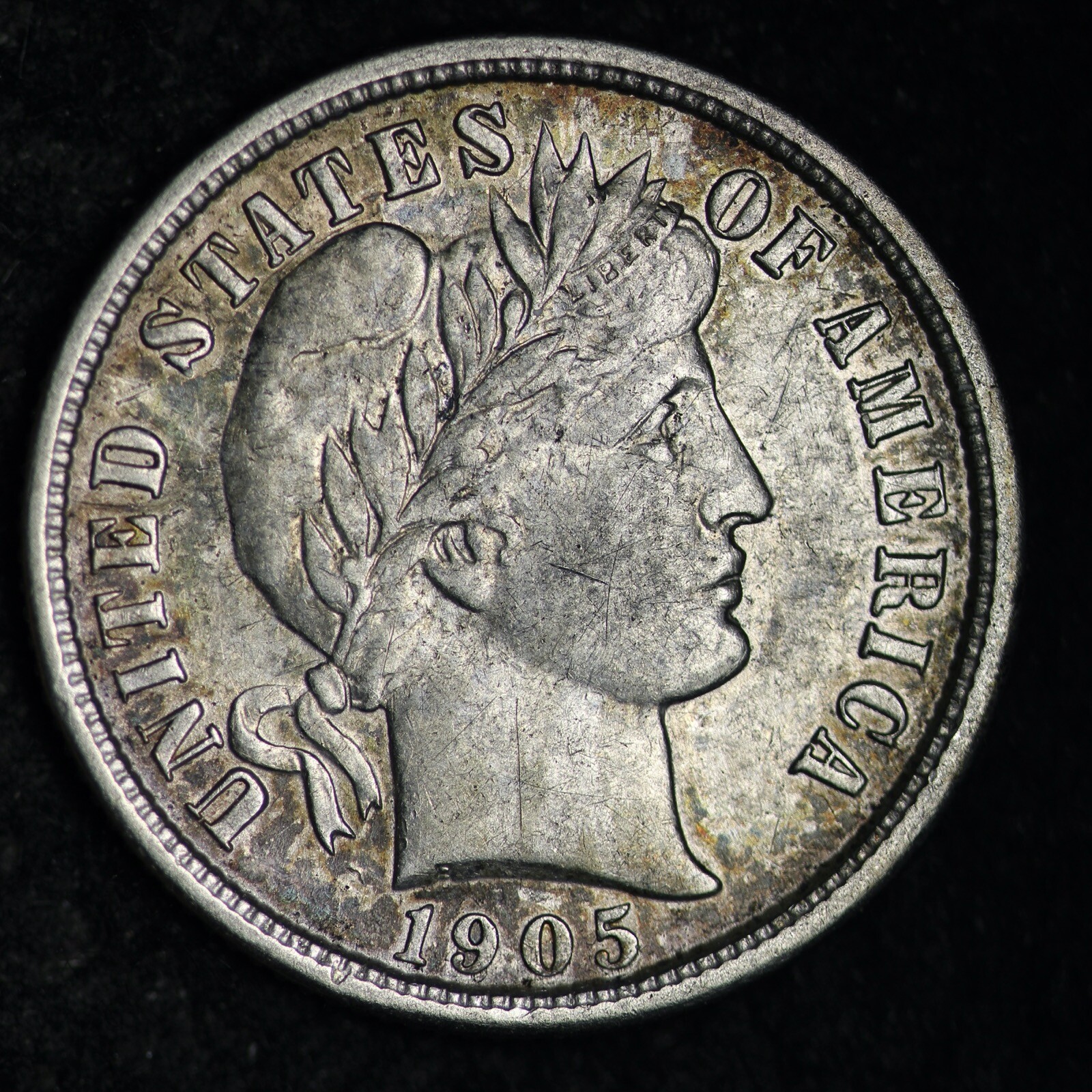 1905-S Barber Silver Dime CHOICE AU+ FREE SHIPPING E282 WPR