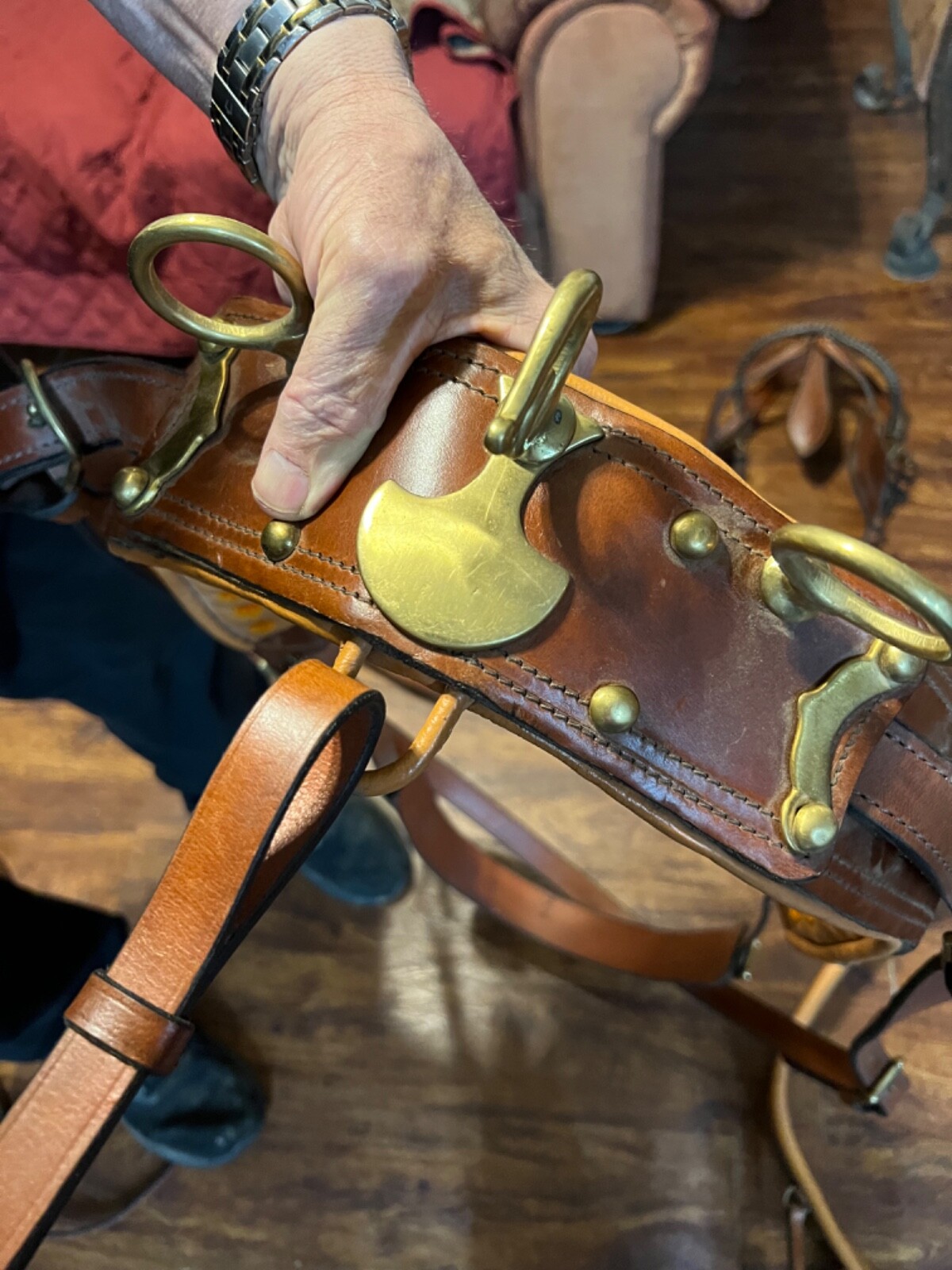 Russet leather harness-large horse size-