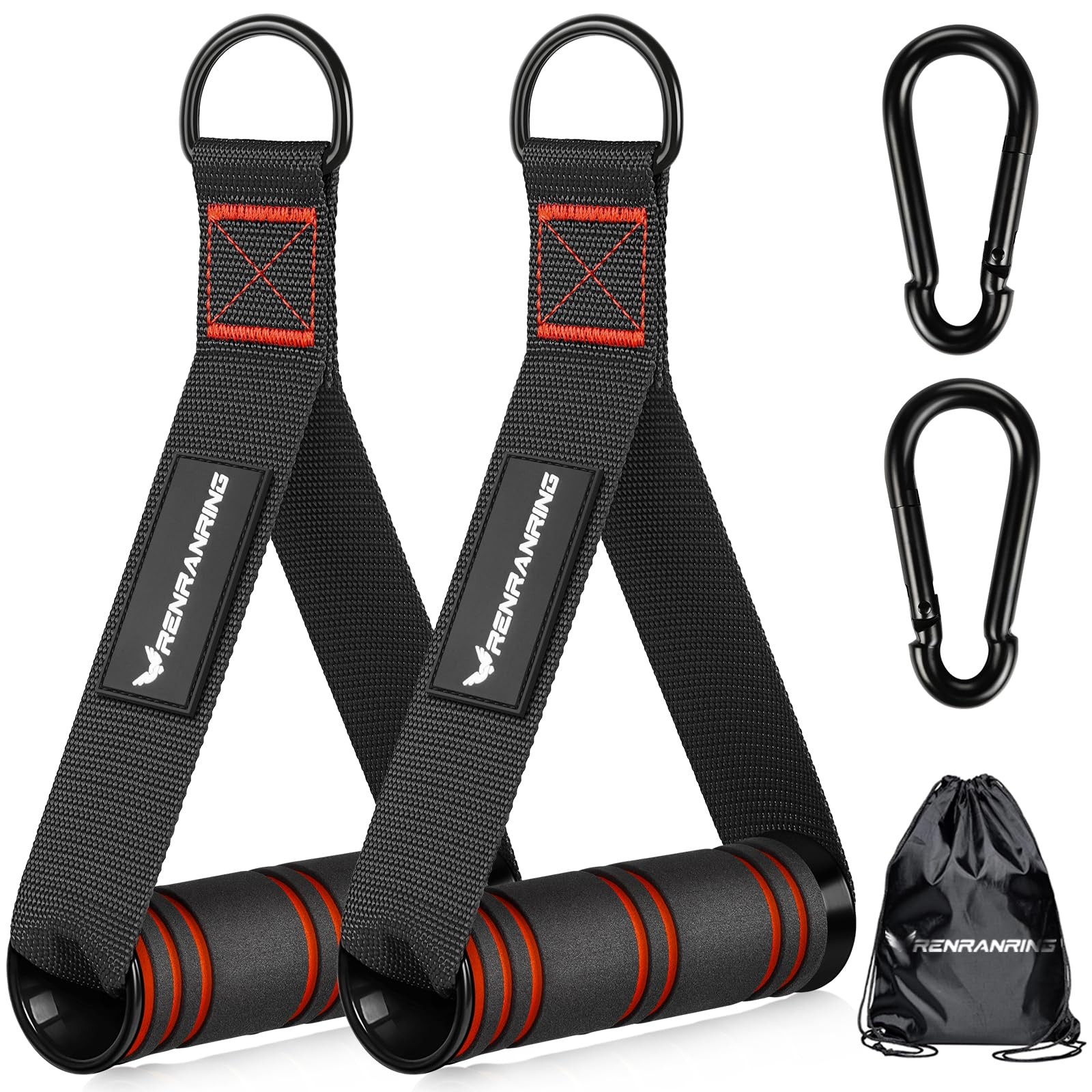 RENRANRING Gym Exercise Handles, Replacement Handle Attachments for Cable Mac...
