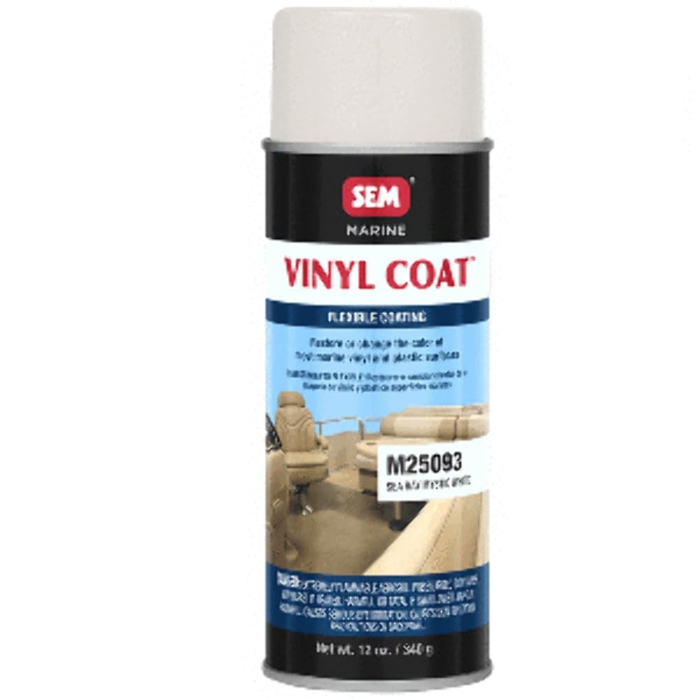 Marine Vinyl Coat  Mystic White, 12 oz. for Sea Ray & Other Boats