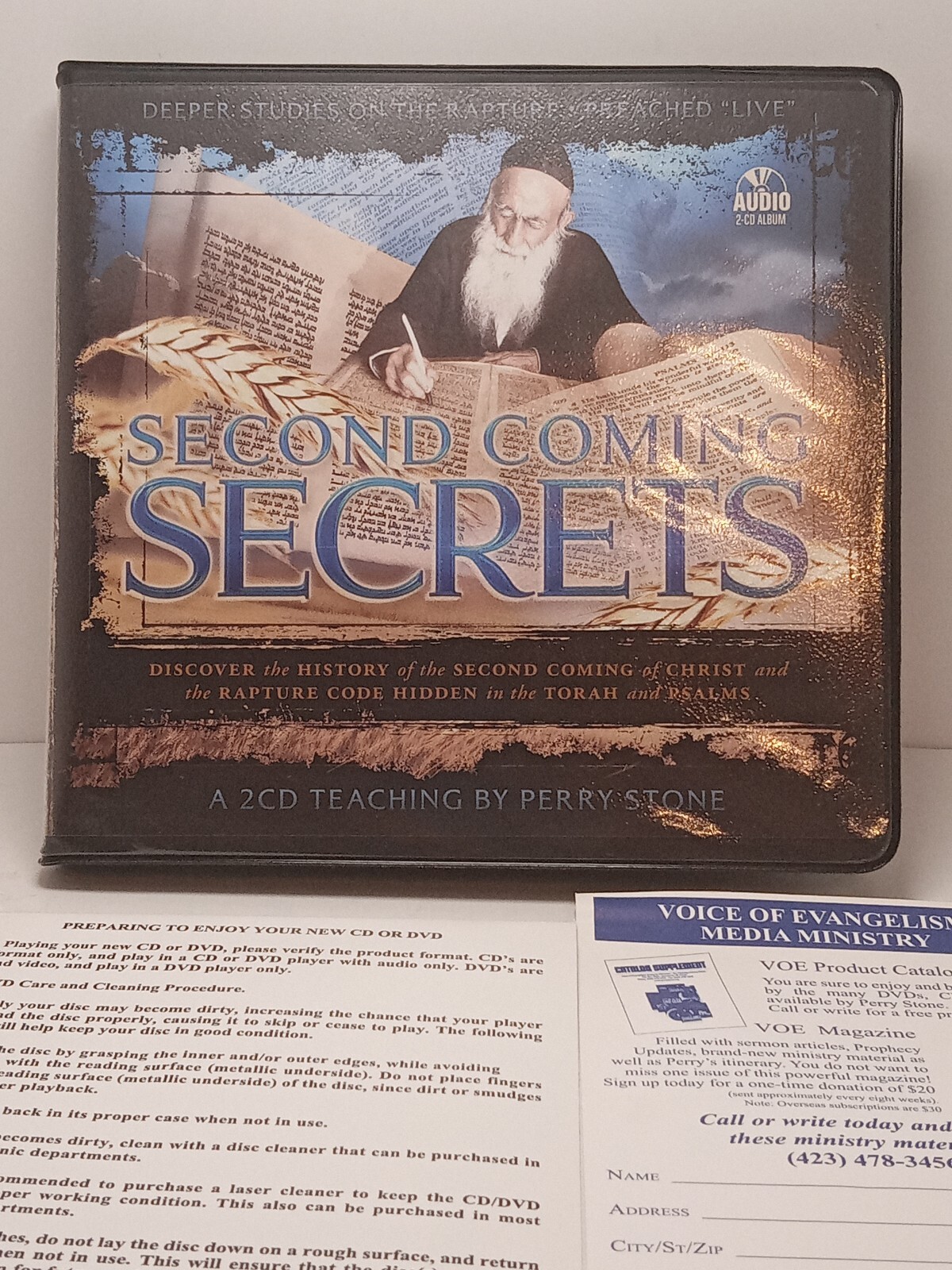 Second Coming Secrets Christ Torah Psalms Perry Stone (2 CD)