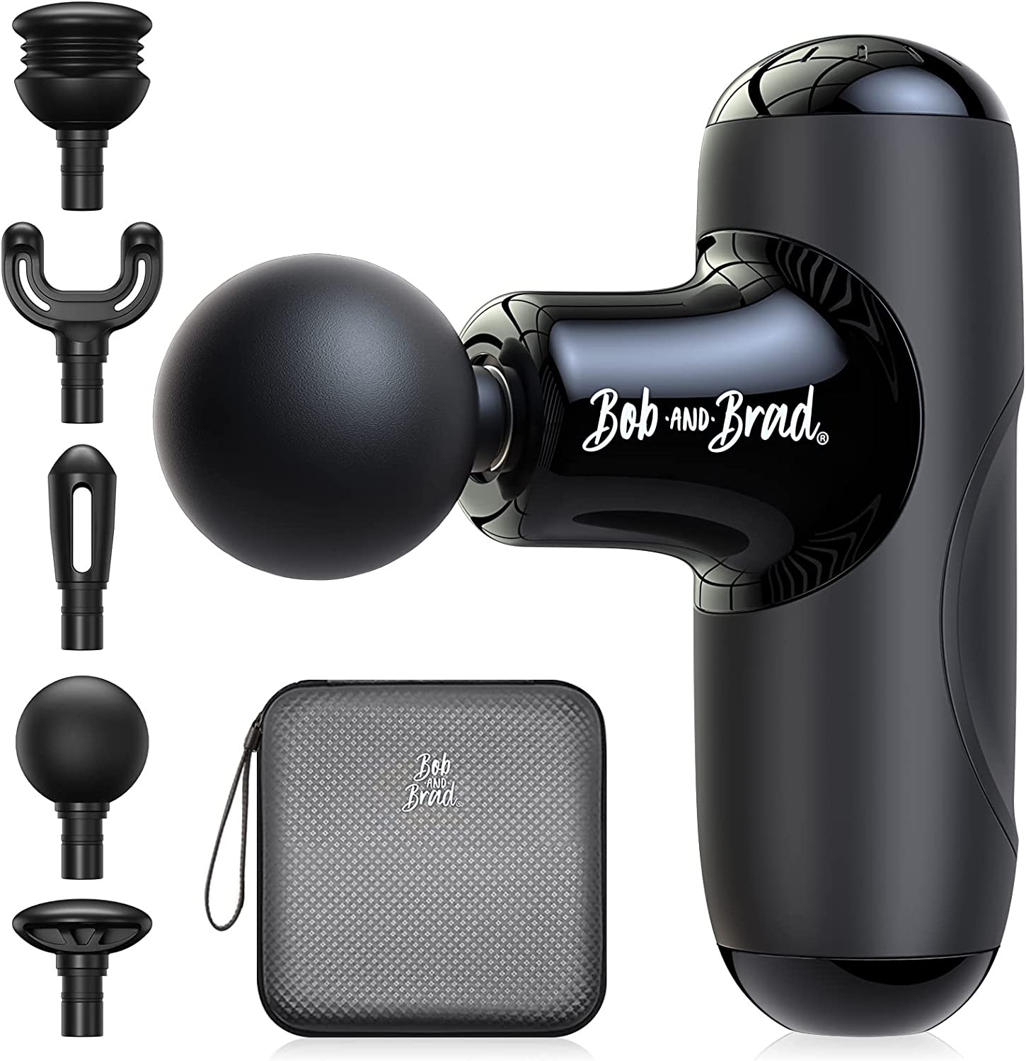BOB AND BRAD Q2 Mini Pocket-Sized Deep Tissue Muscle Massager Gun Quiet Voice