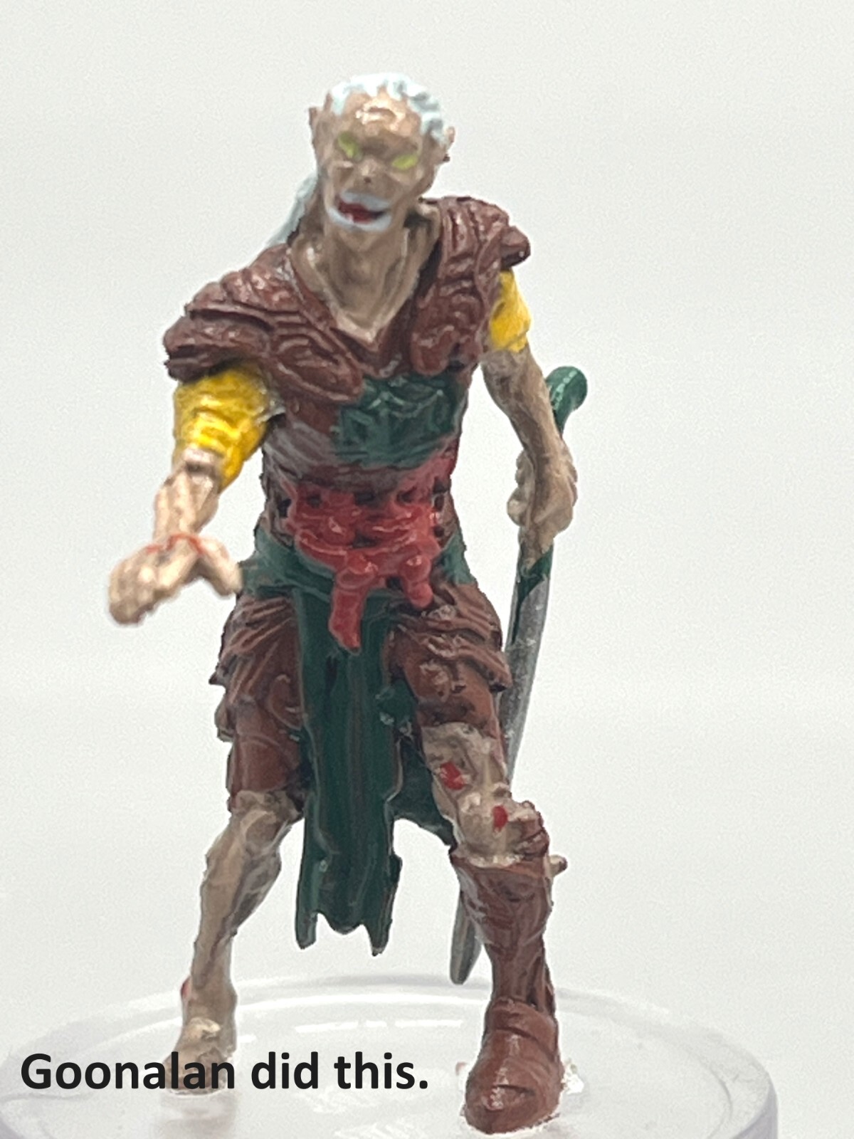 D&D Pathfinder Mini Boneyard 14 Elf Zombie UC