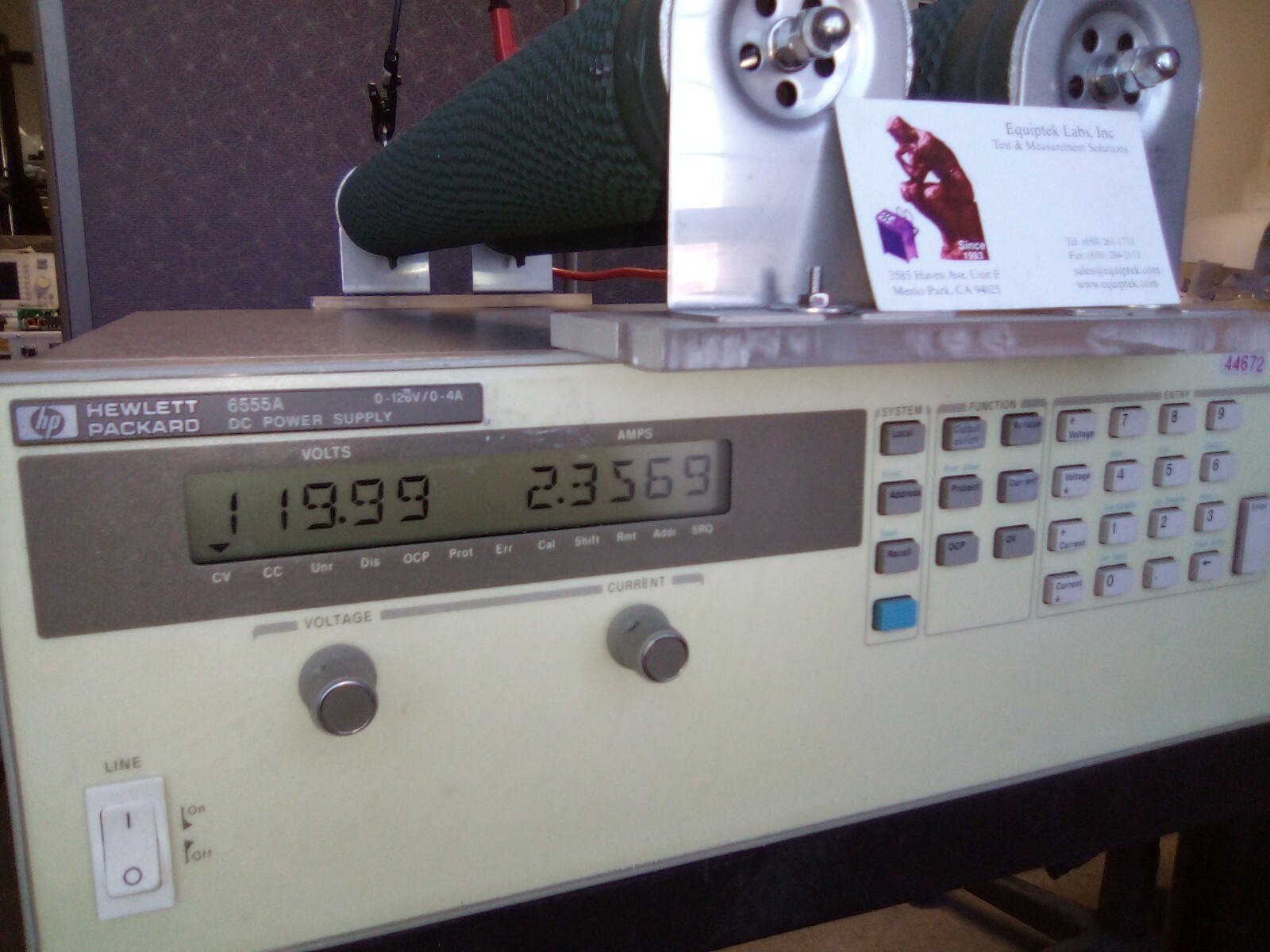 HP 6655A 120 Volt 480W Programmable Lab Power Supply with constant current mode