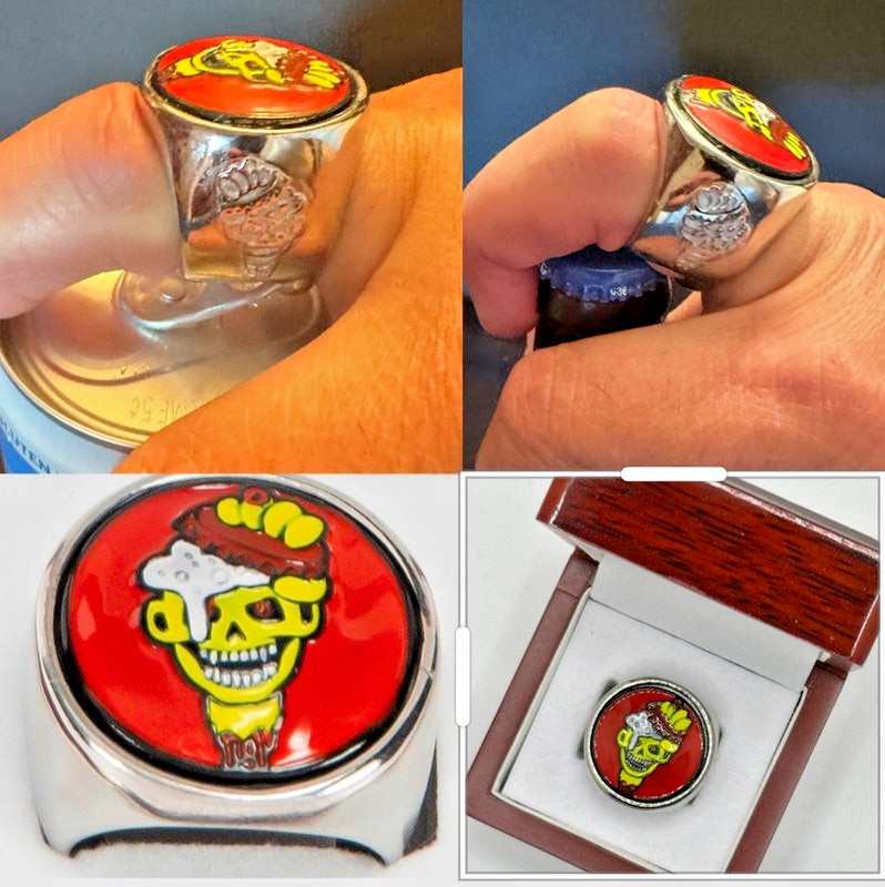 The ORIGINAL DeCAPitator Ring Bottle Opener. Crack Open Your Favorite Bevy.