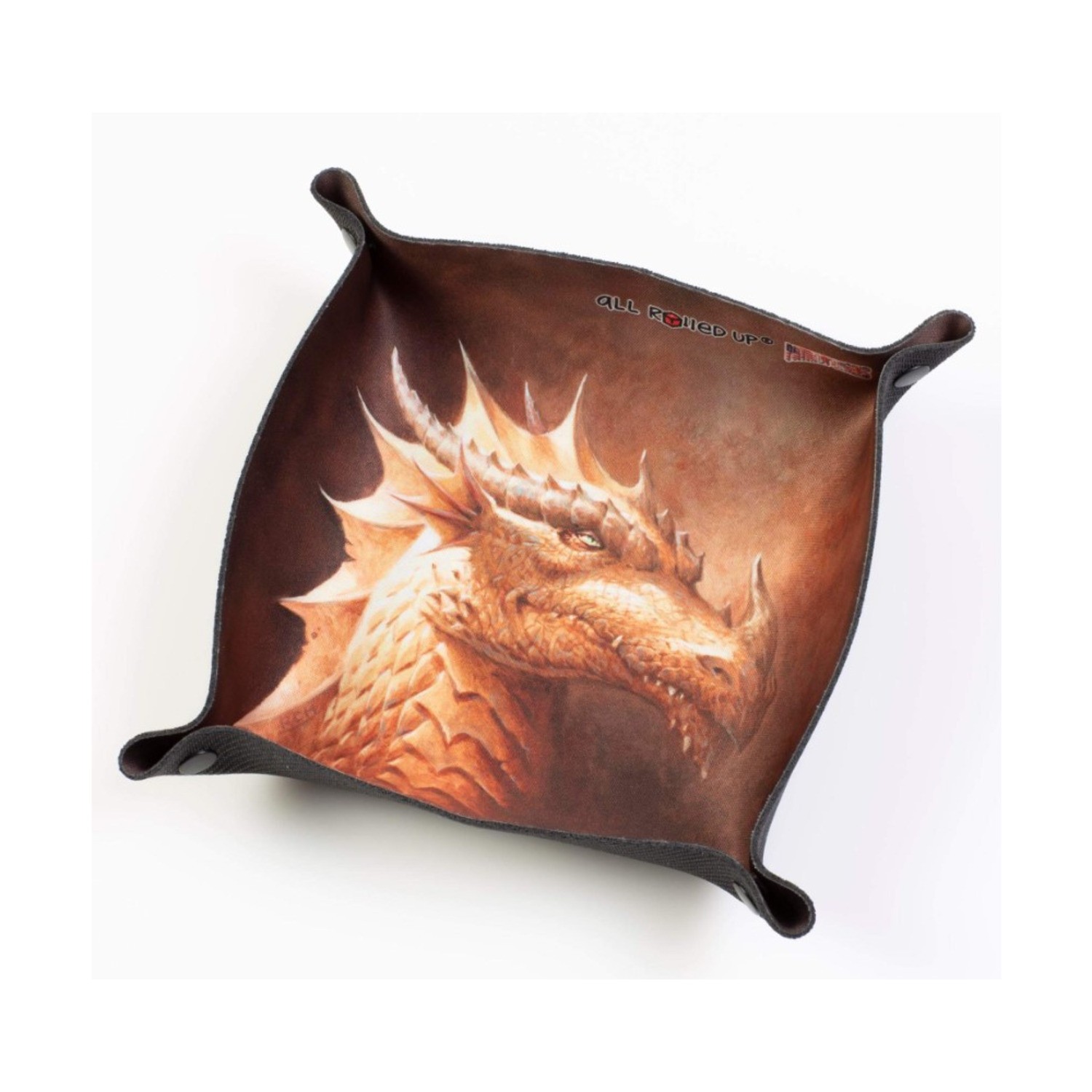 All Rolled Folding Square Dice Tray All Rol  Regal Dragon Folding Square D New