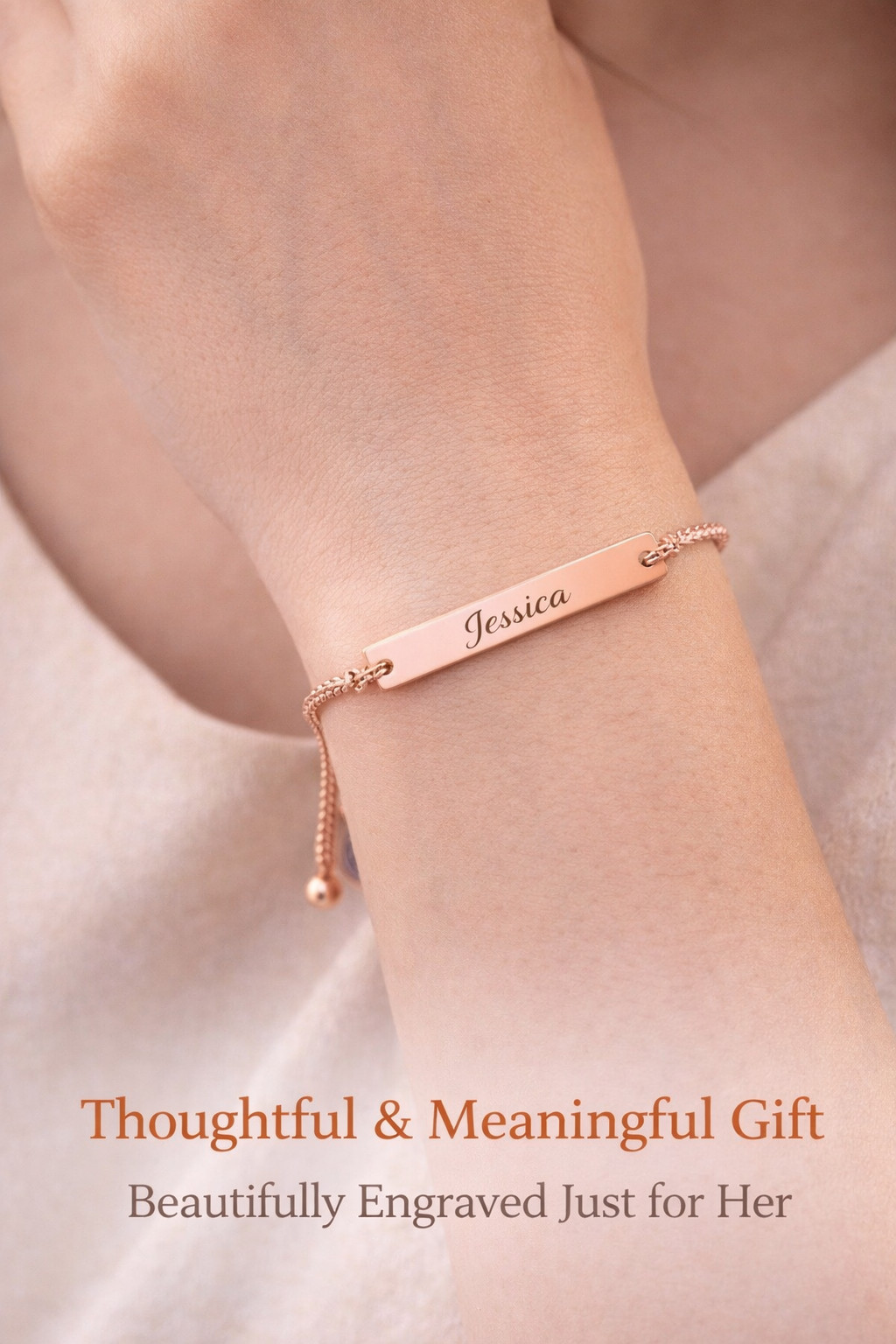 Personalized Bracelet Name Bar Bracelet Custom Engraved Any Name Date Coordinate