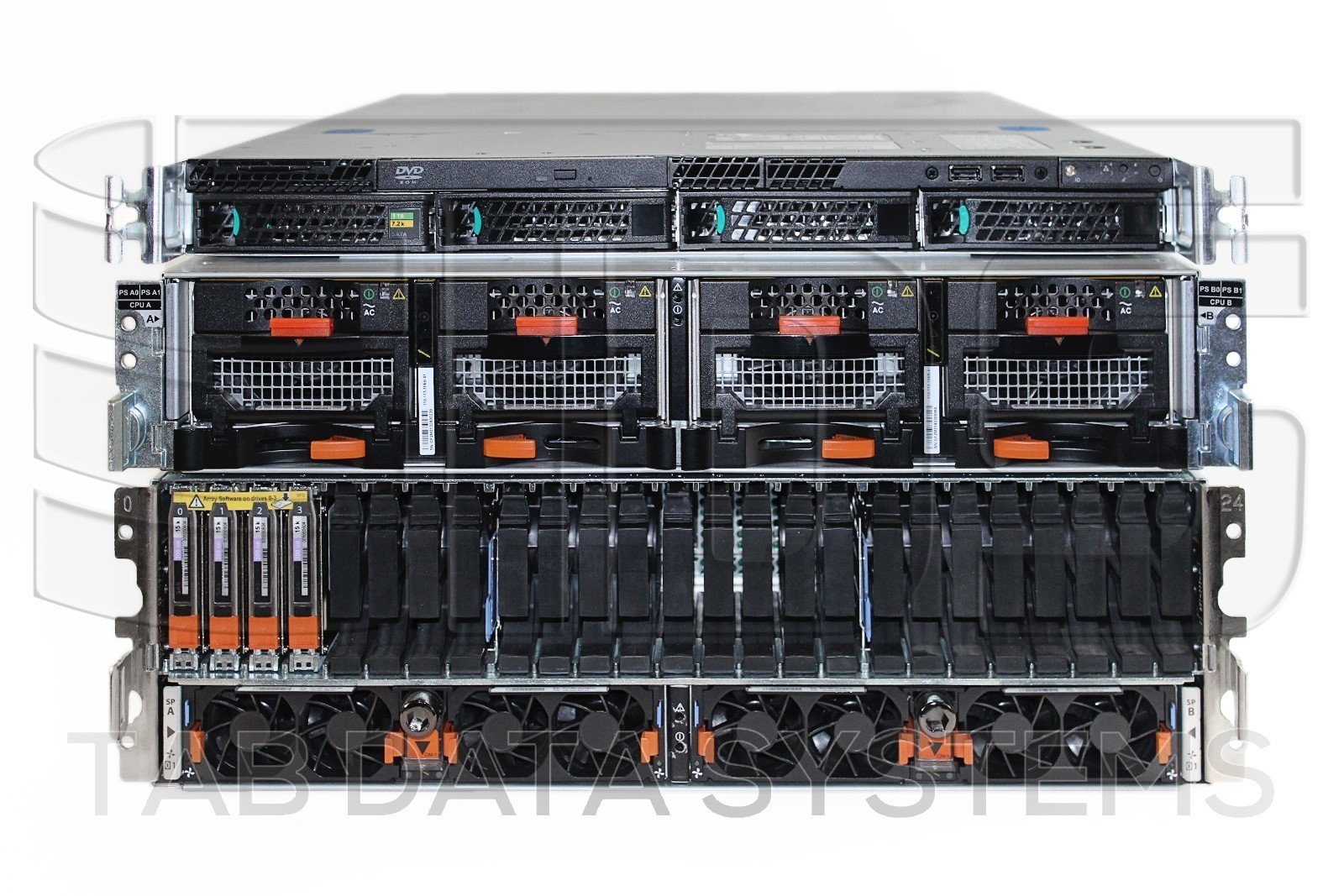 EMC VNX5400 Unified System w/ 15x 300GB 15K HDD, 10x 200GB SSD, 25-Bay 2.5" DPE