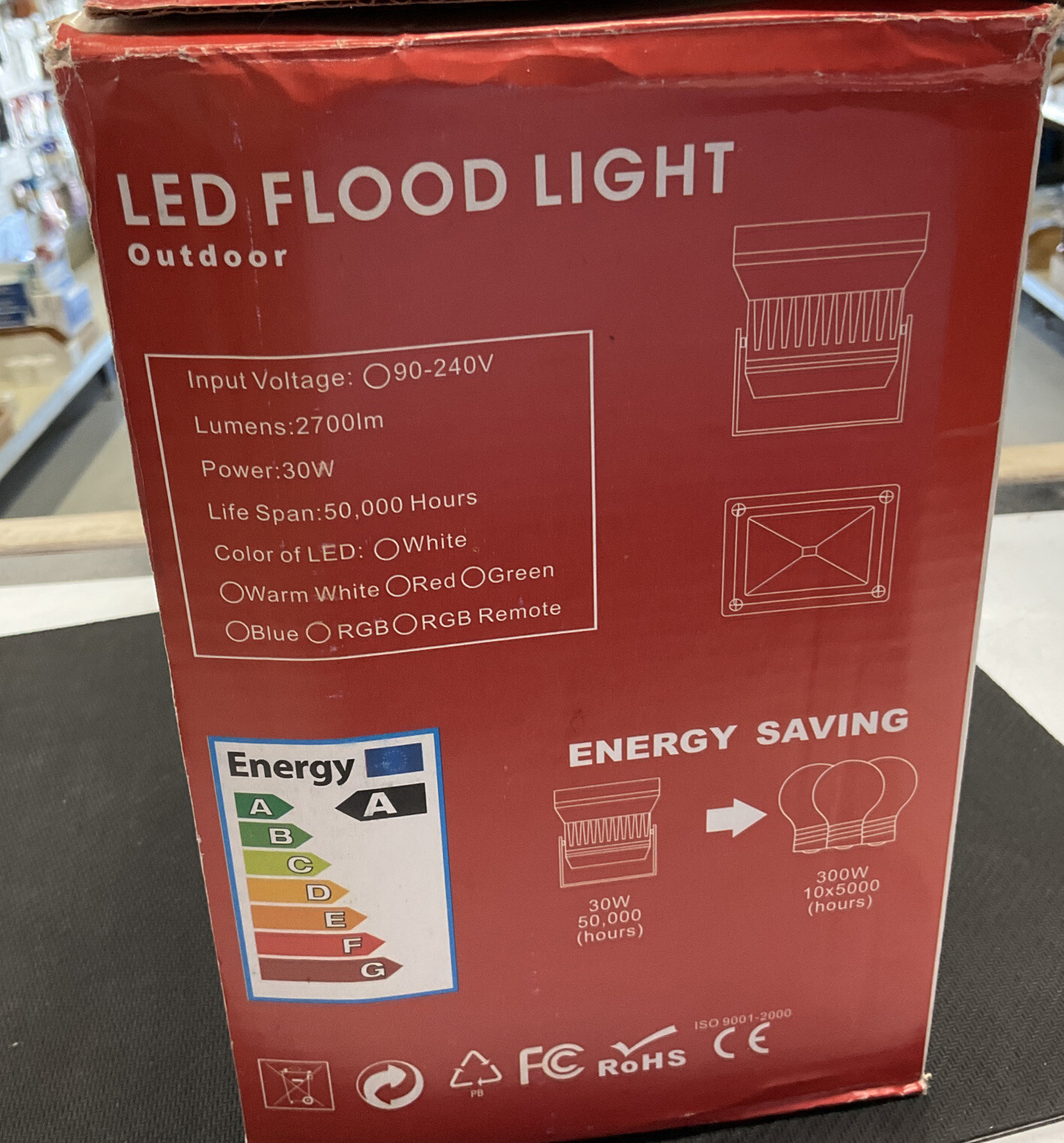 LED FLOOD LIGHT OUTDOOR 30W
