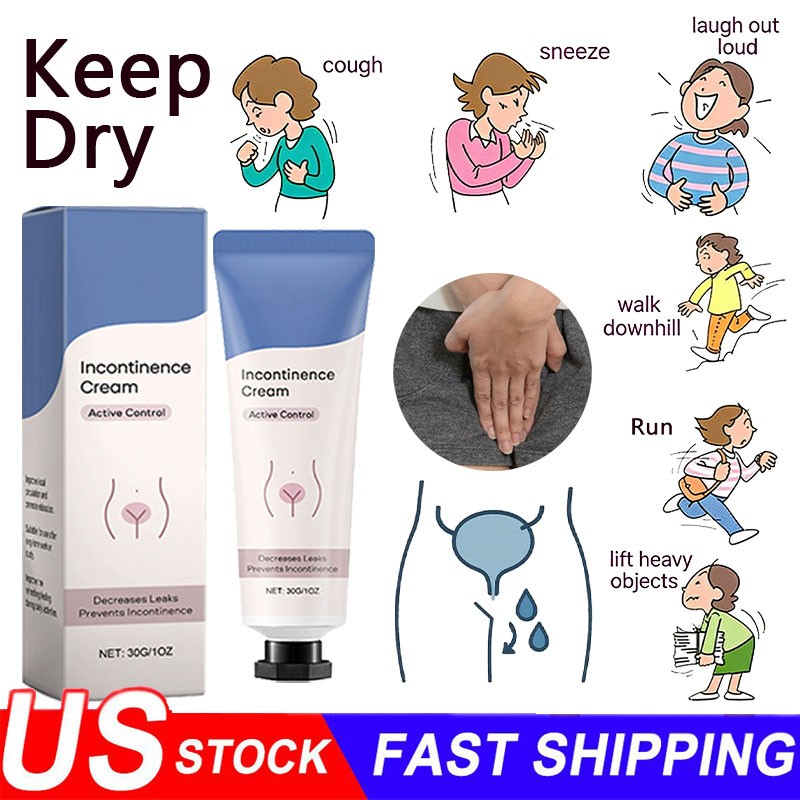 5x NEW Incontinence Cream For Women, Anti-Leakage Protection Soothes & Protects