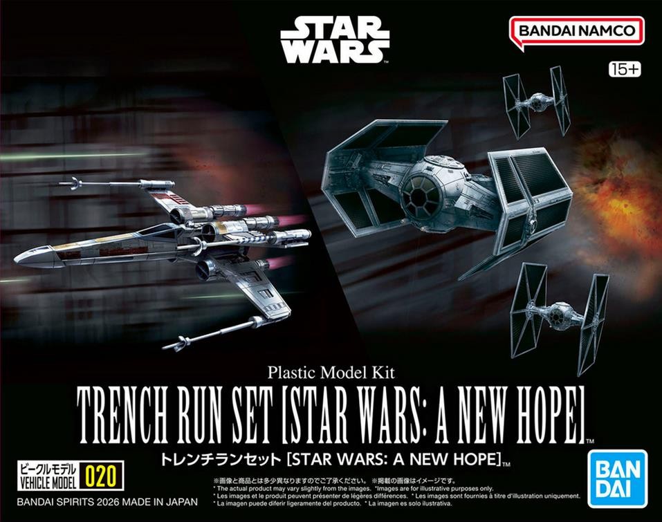 Bandai 2825324 1:144 Scale Star Wars: A New Hope - #20 Trench Run Set