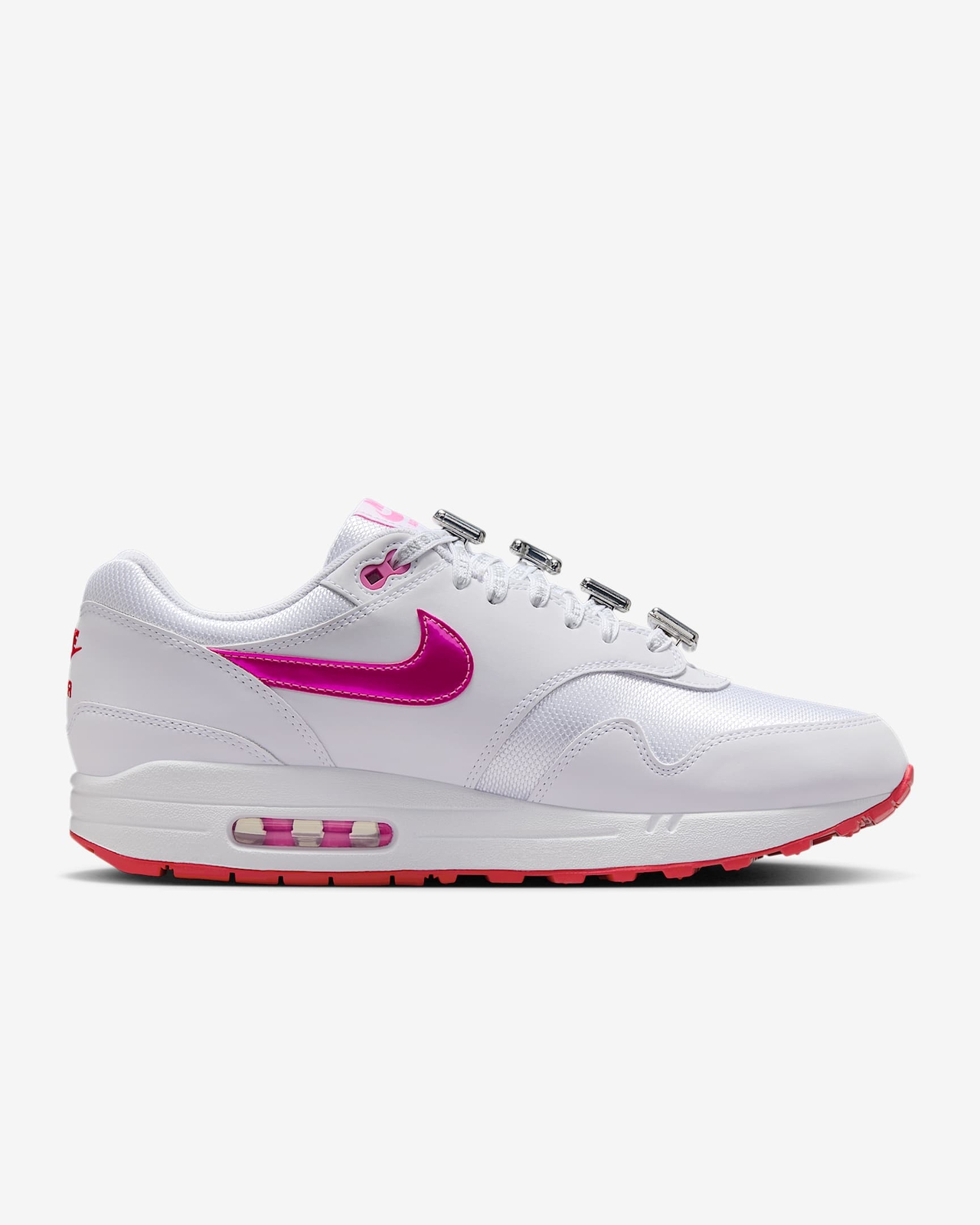 Nike Air Max 1 PRM Shoes Valentine’s Day White Red HV2303-100 Men's Sizes NEW