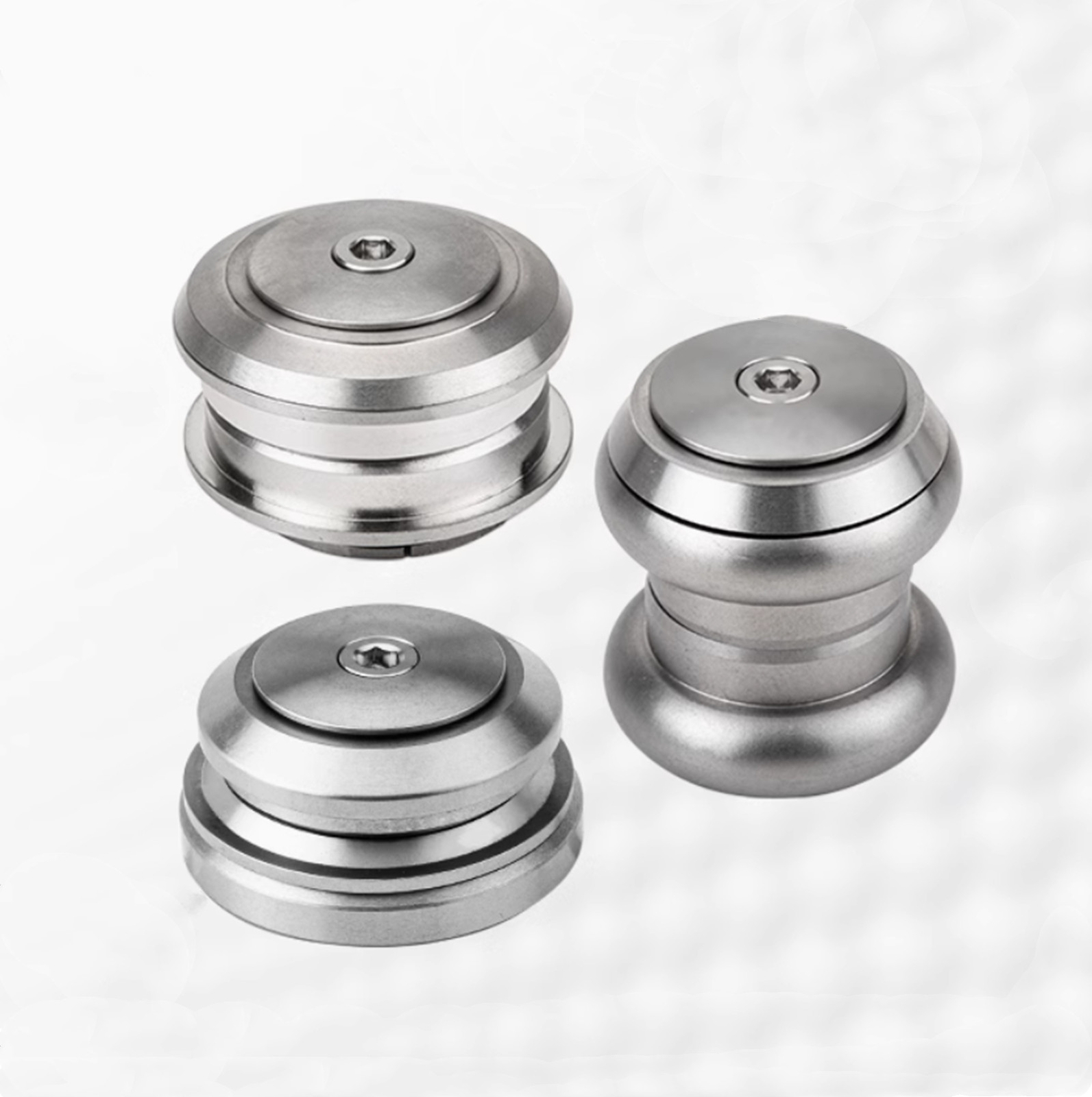 Titanium/Stainless Steel Bearing External Headset 34mm/44mm/Cone Shaped Bowl Set