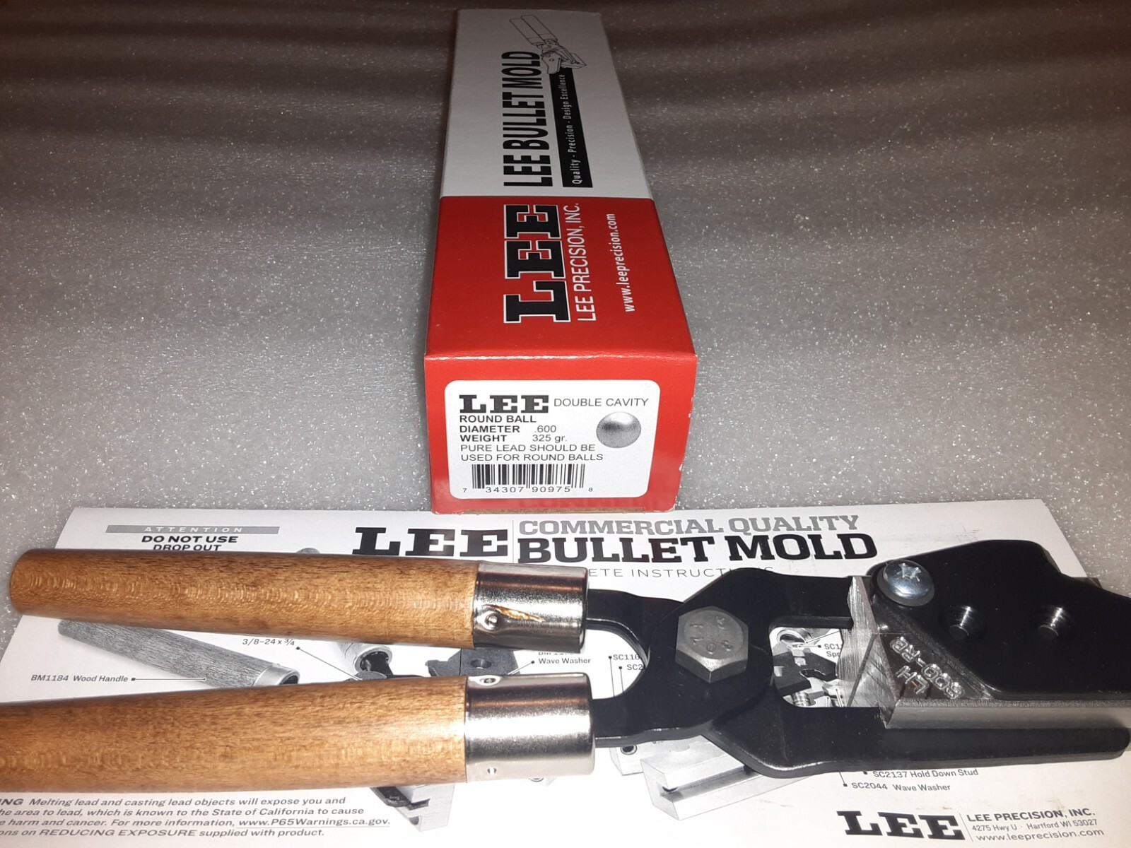 Lee 2-Cavity Bullet Mold .600 Diameter Round Ball #90975